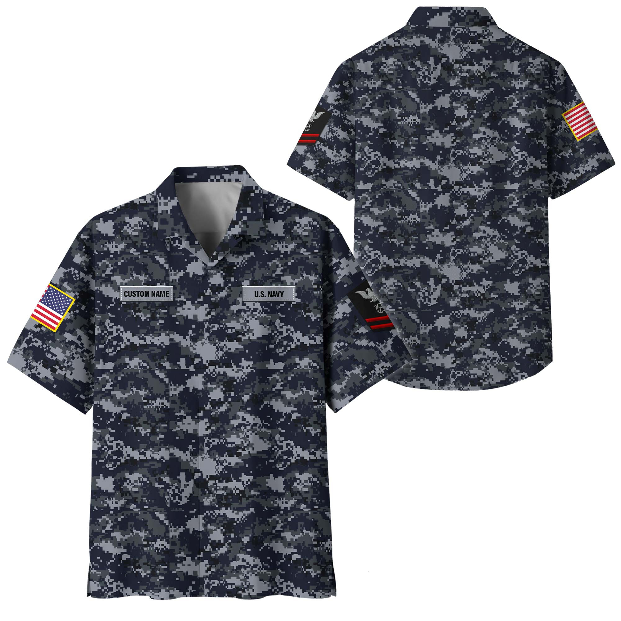 Premium Custom US Navy Hawaiian Shirt VPVC400046, Gifts For Navy Veteran, Gifts For Veterans Day