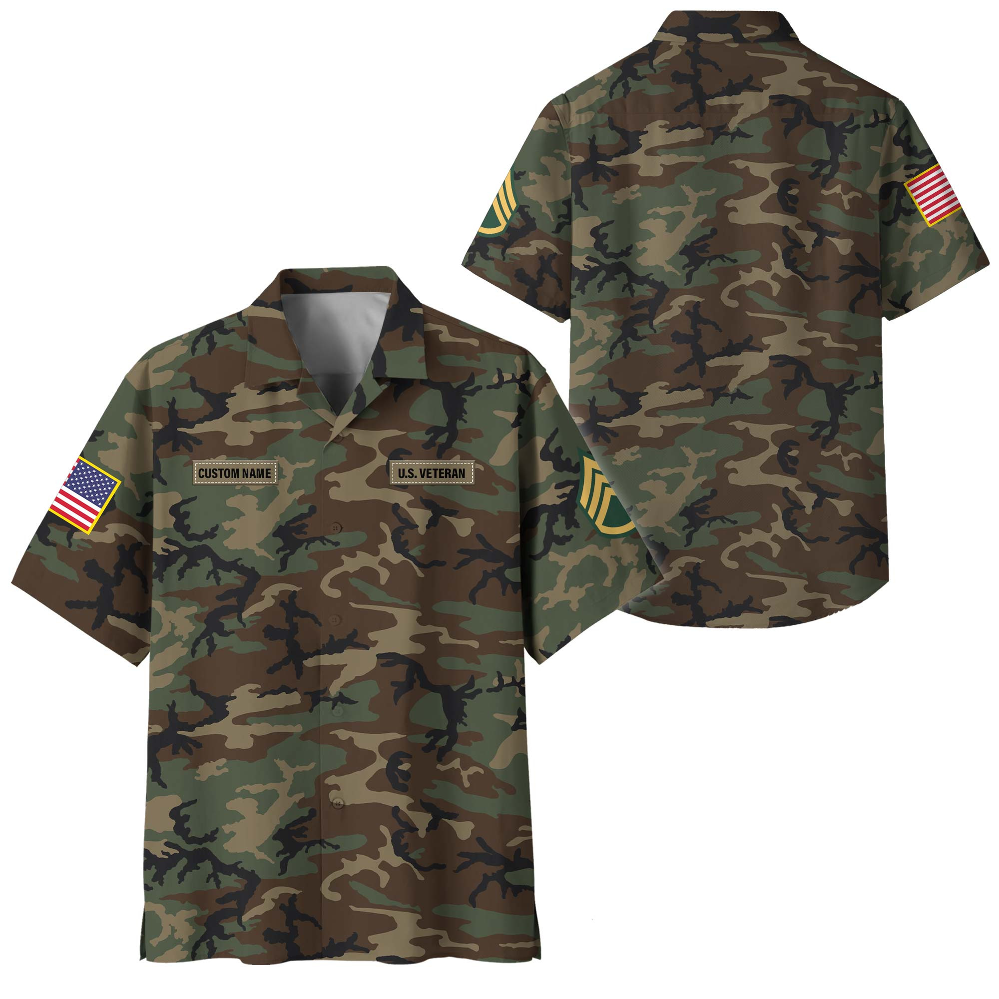 Premium Custom US Veteran Hawaiian Shirt VPVC400049, Gifts For US Veteran, Gifts For Veterans Day