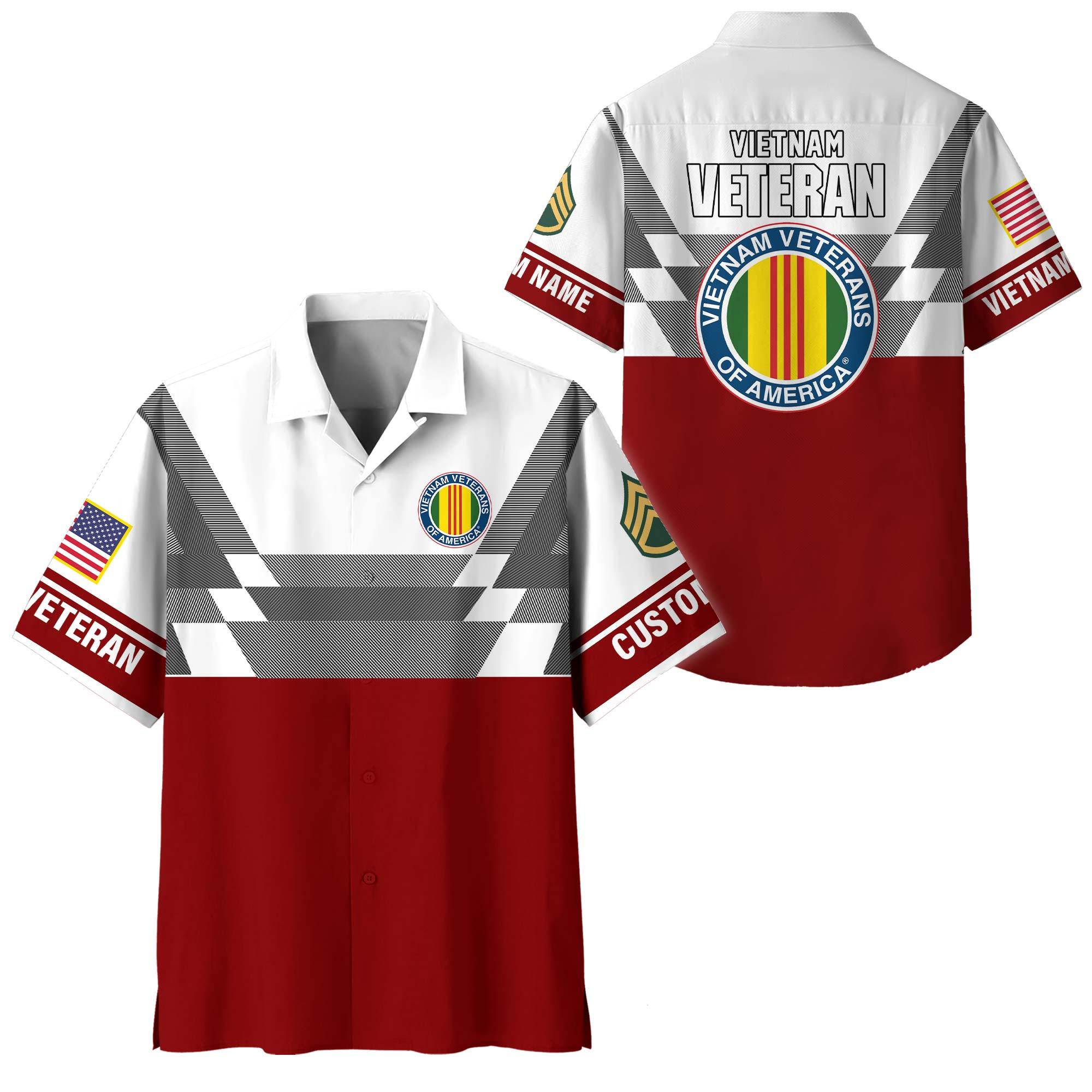 Premium Custom Vietnam Veteran Hawaiian Shirt VPVC408526, Gifts For Vietnam Veteran, Gifts For Veterans Day