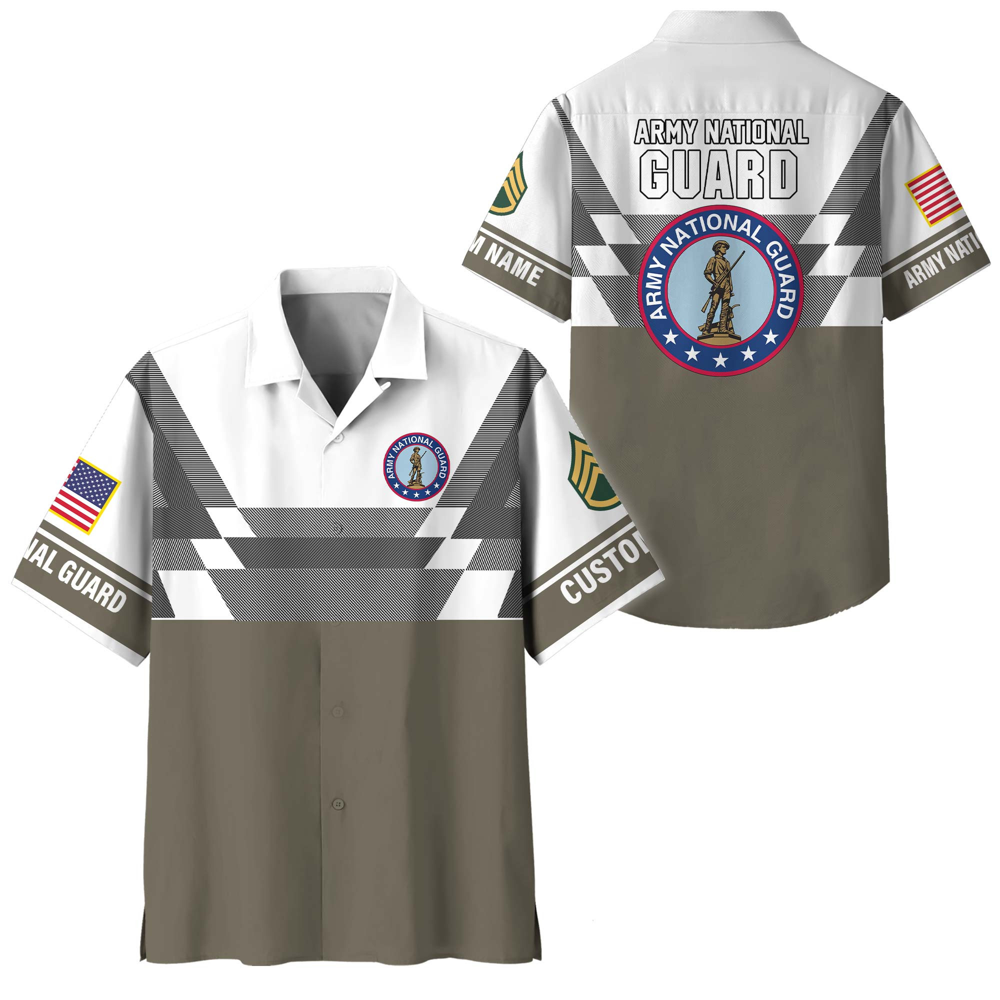 Premium Custom Army National Guard Hawaiian Shirt VPVC408528, Gifts For Army National Guard Veteran, Gifts For Veterans Day
