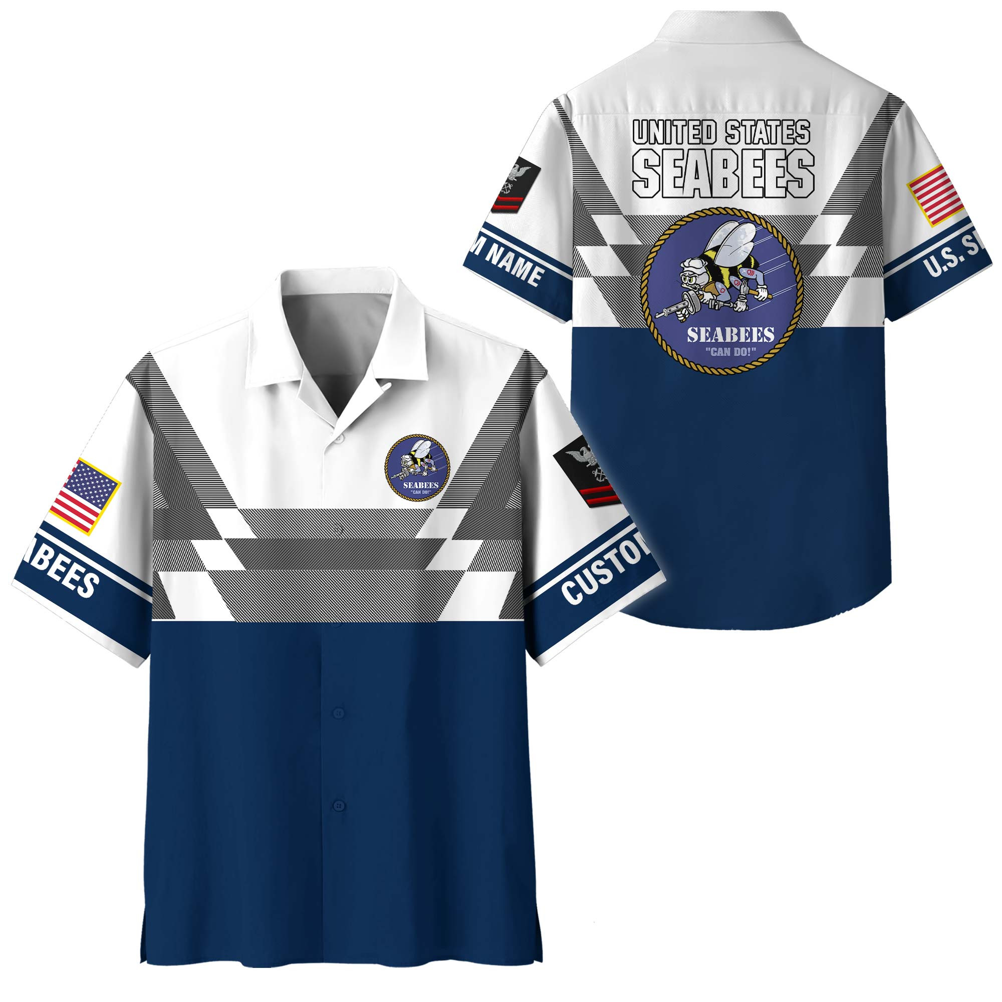 Premium Custom US Seabees Hawaiian Shirt VPVC408529, Gifts For Seabees Veteran, Gifts For Veterans Day