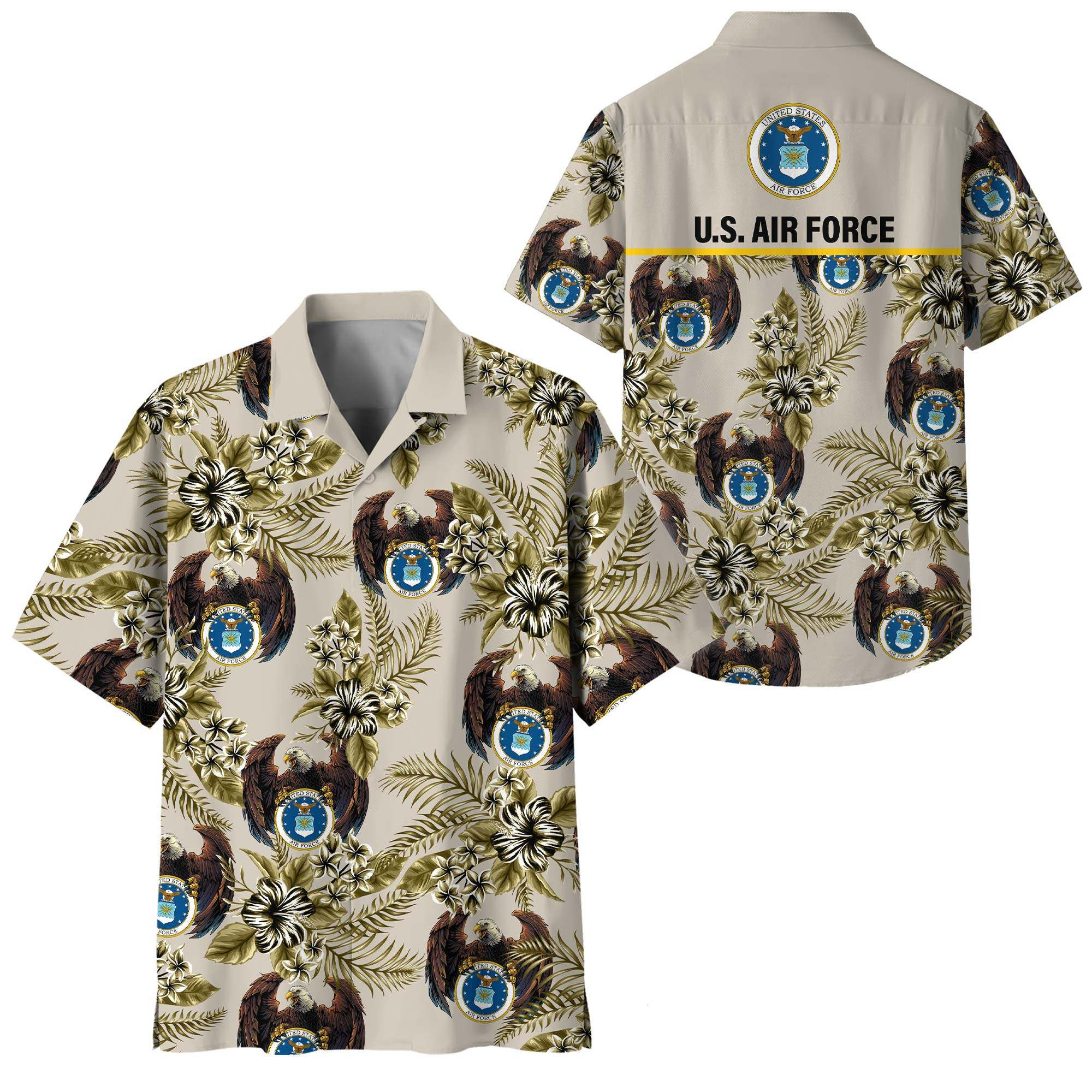 Premium USAF Hawaiian Shirt VPVC408534, Gifts For Air Force Veteran, Gifts For Veterans Day