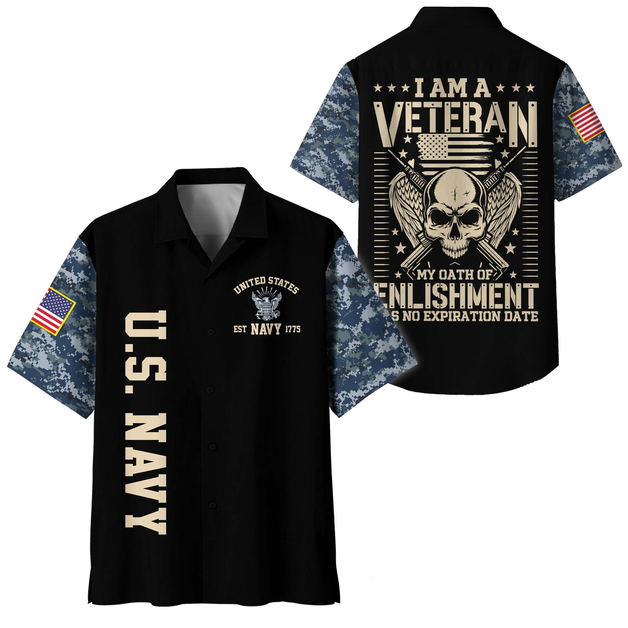 Premium US Navy Hawaiian Shirt VPVC408552, Gifts For Navy Veteran, Gifts For Veterans Day