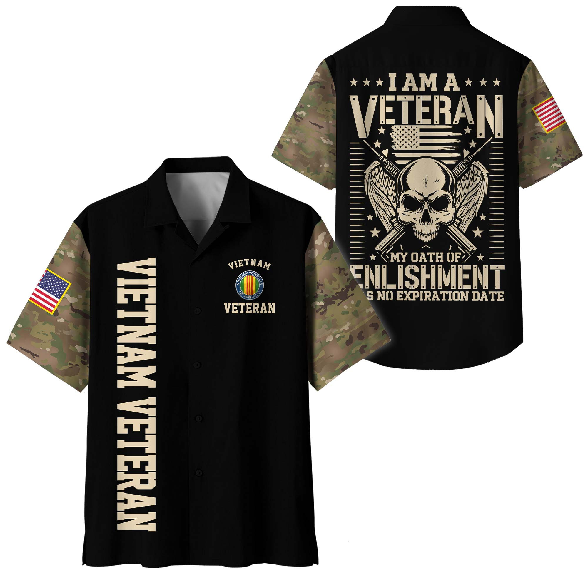 Premium Vietnam Veteran Hawaiian Shirt VPVC408556, Gifts For Vietnam Veteran, Gifts For Veterans Day