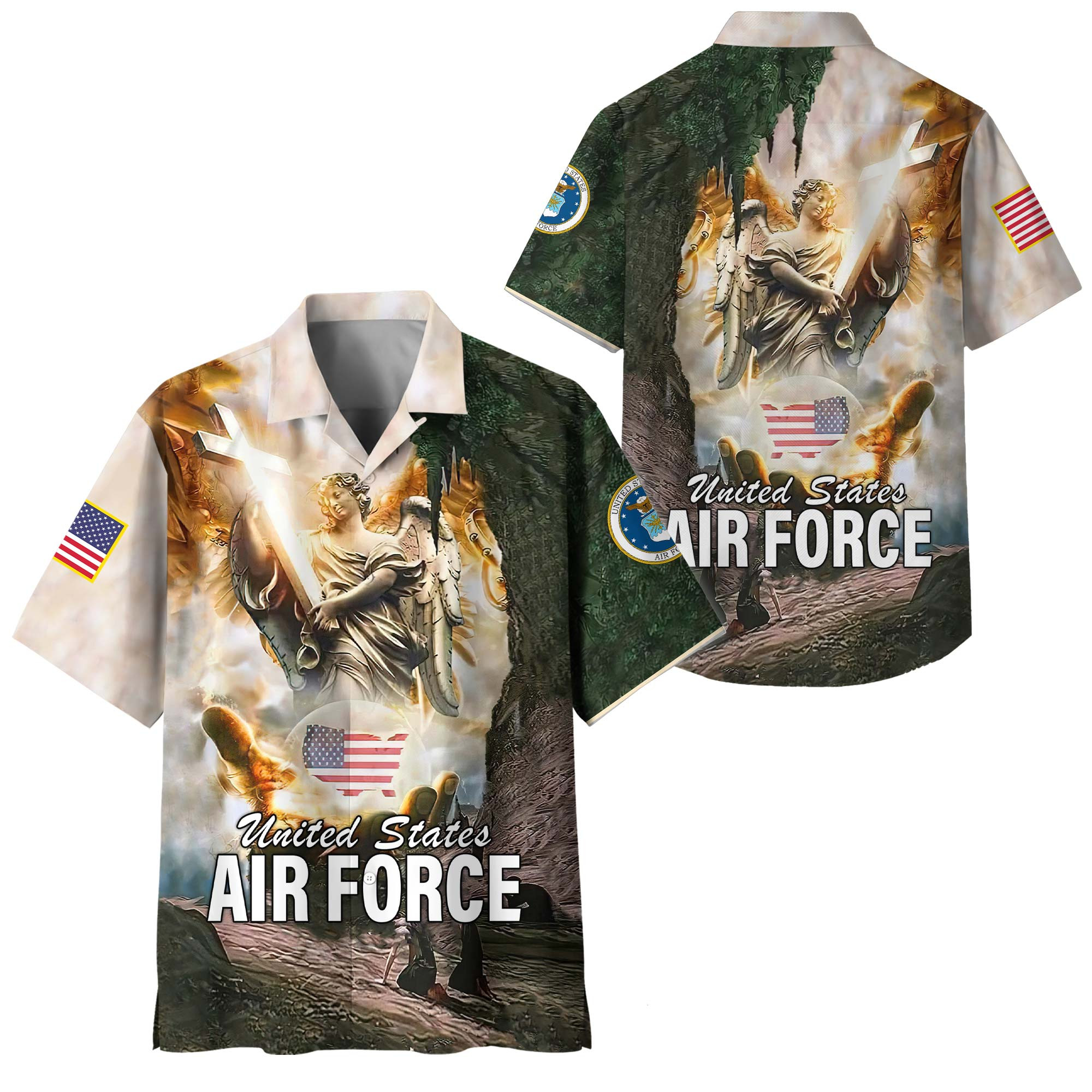 Premium USAF Hawaiian Shirt VPVC408594, Gifts For Air Force Veteran, Gifts For Veterans Day