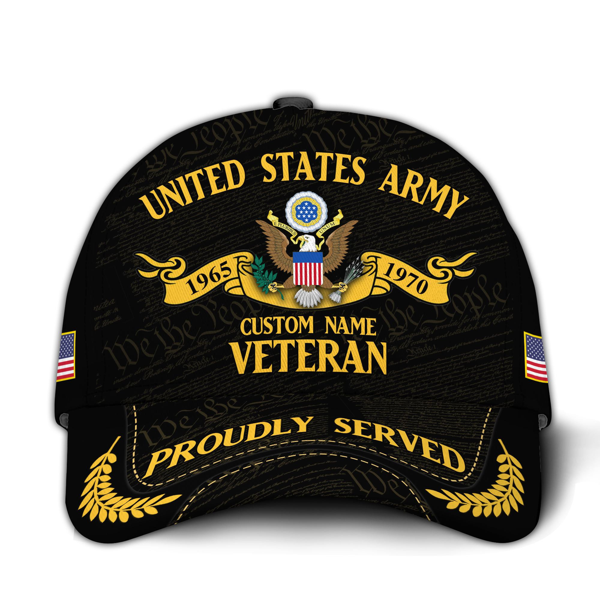 Premium Custom US Army Veteran Hat VPVC020651, Cap For Army Veterans, Gifts For Veterans Day, Father’s Day