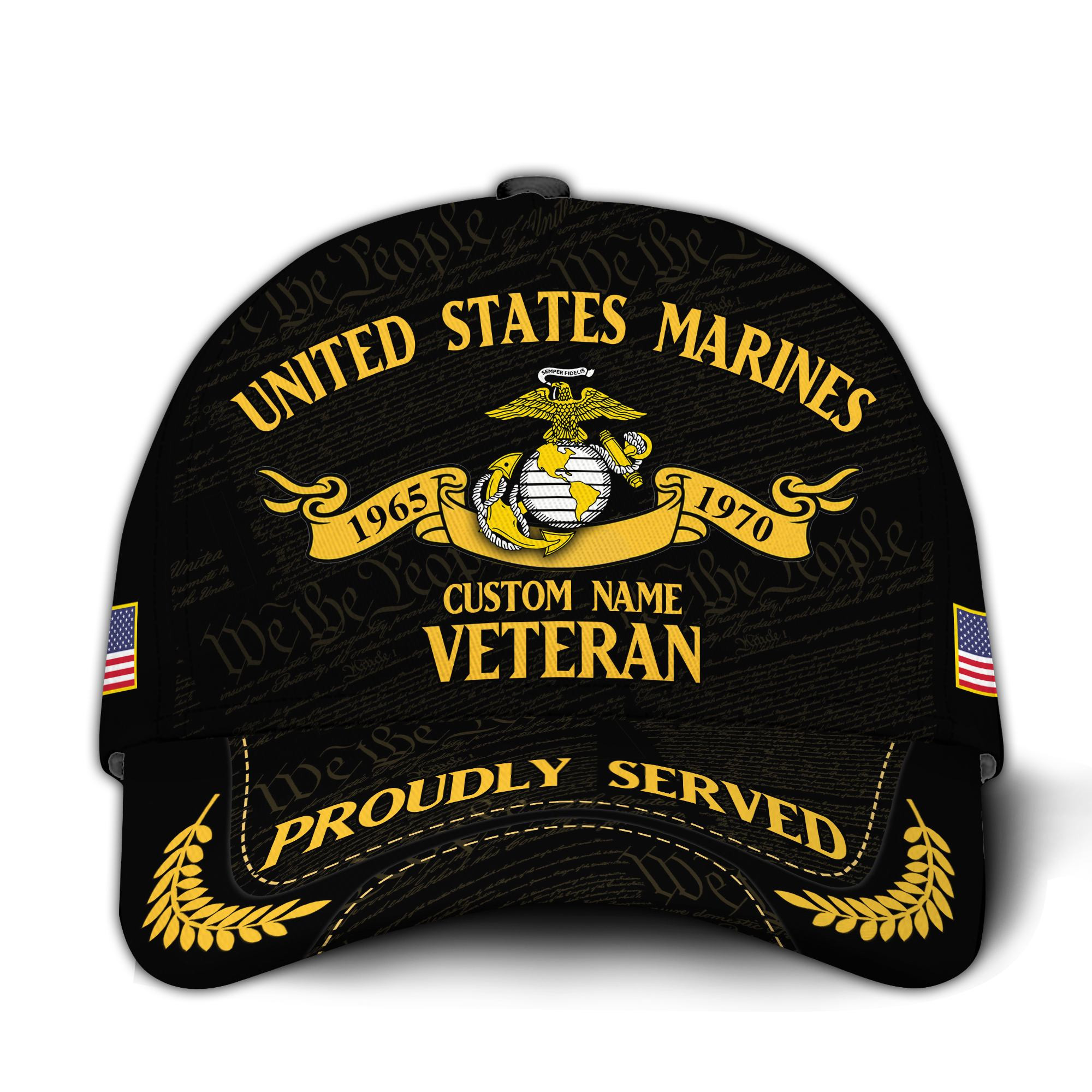 Premium Custom USMC Veteran Hat VPVC020653, Cap For Marine Veterans, Gifts For Veterans Day, Father’s Day