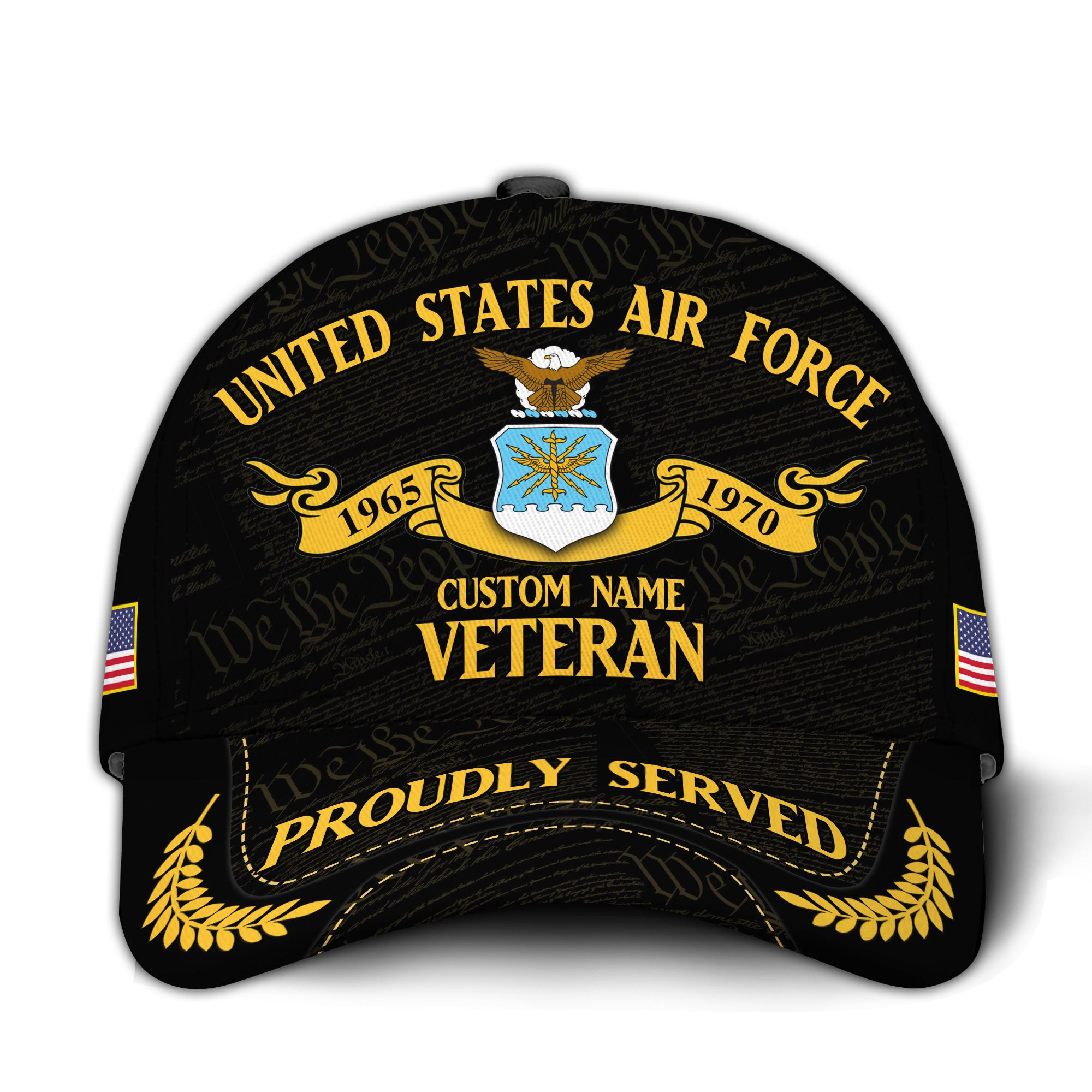 Premium Custom USAF Veteran Hat VPVC020654, Cap For Air Force Veterans, Gifts For Veterans Day, Father’s Day