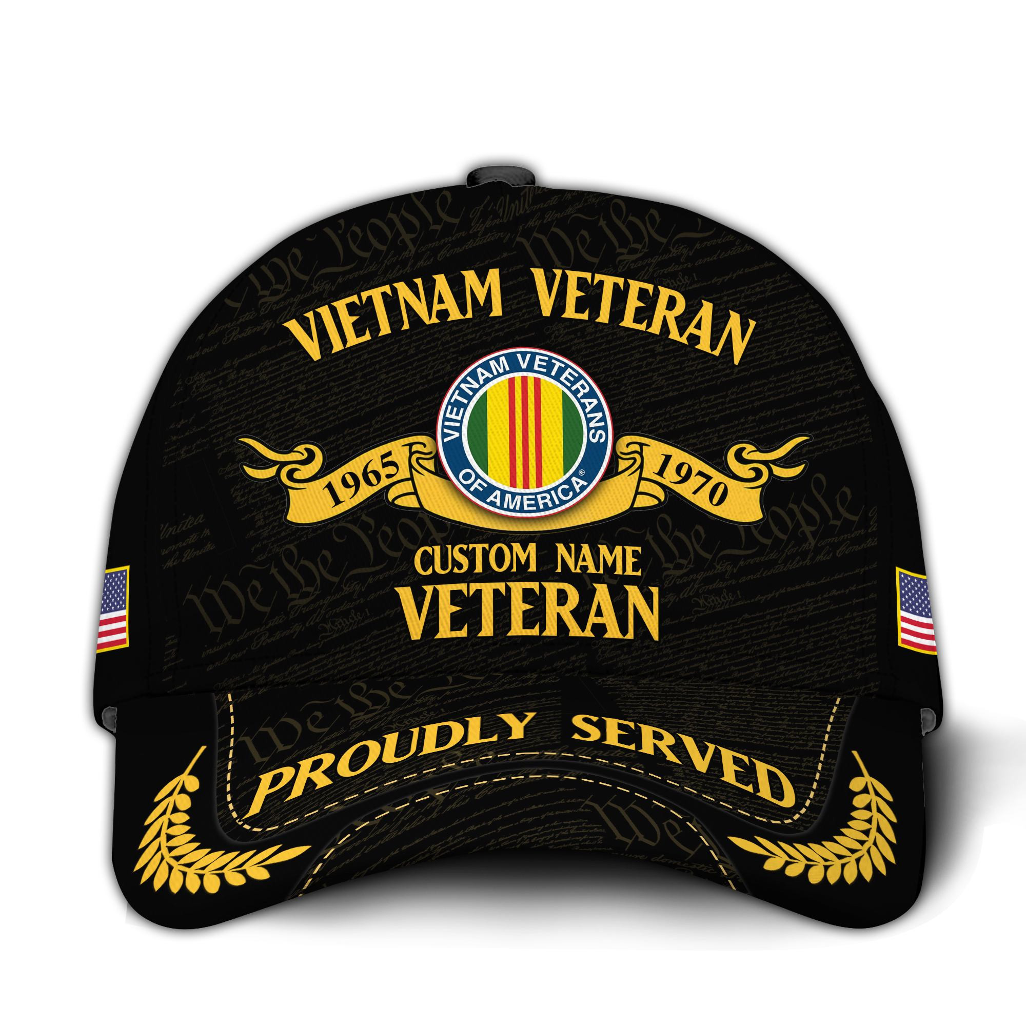 Premium Custom Vietnam Veteran Hat VPVC020656, Cap For Vietnam Veterans, Gifts For Veterans Day, Father’s Day