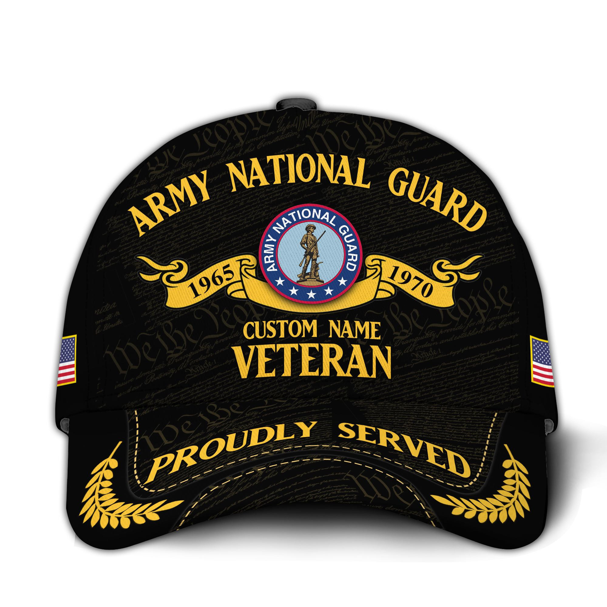 Premium Custom Army National Guard Veteran Hat VPVC020658, Cap For Army National Guard Veteran, Gifts For Veterans Day, Father’s Day