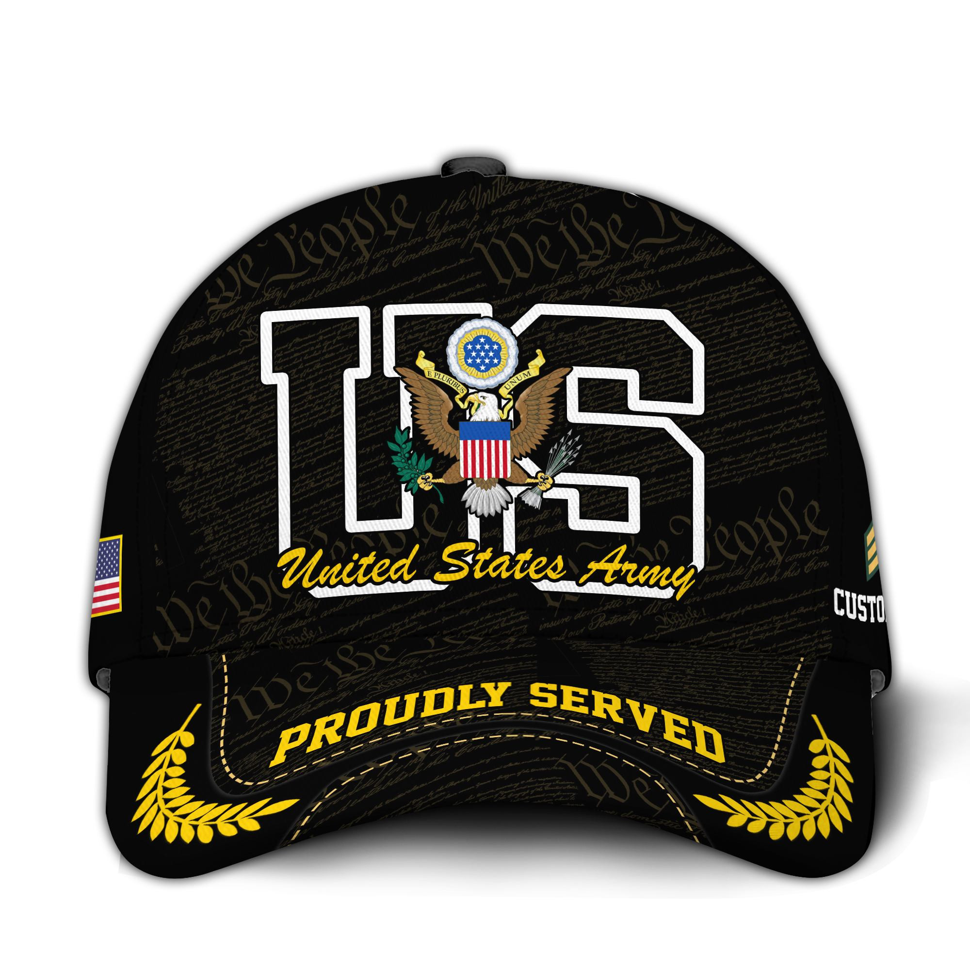 Premium Custom US Army Veteran Hat VPVC020661, Cap For Army Veterans, Gifts For Veterans Day, Father’s Day