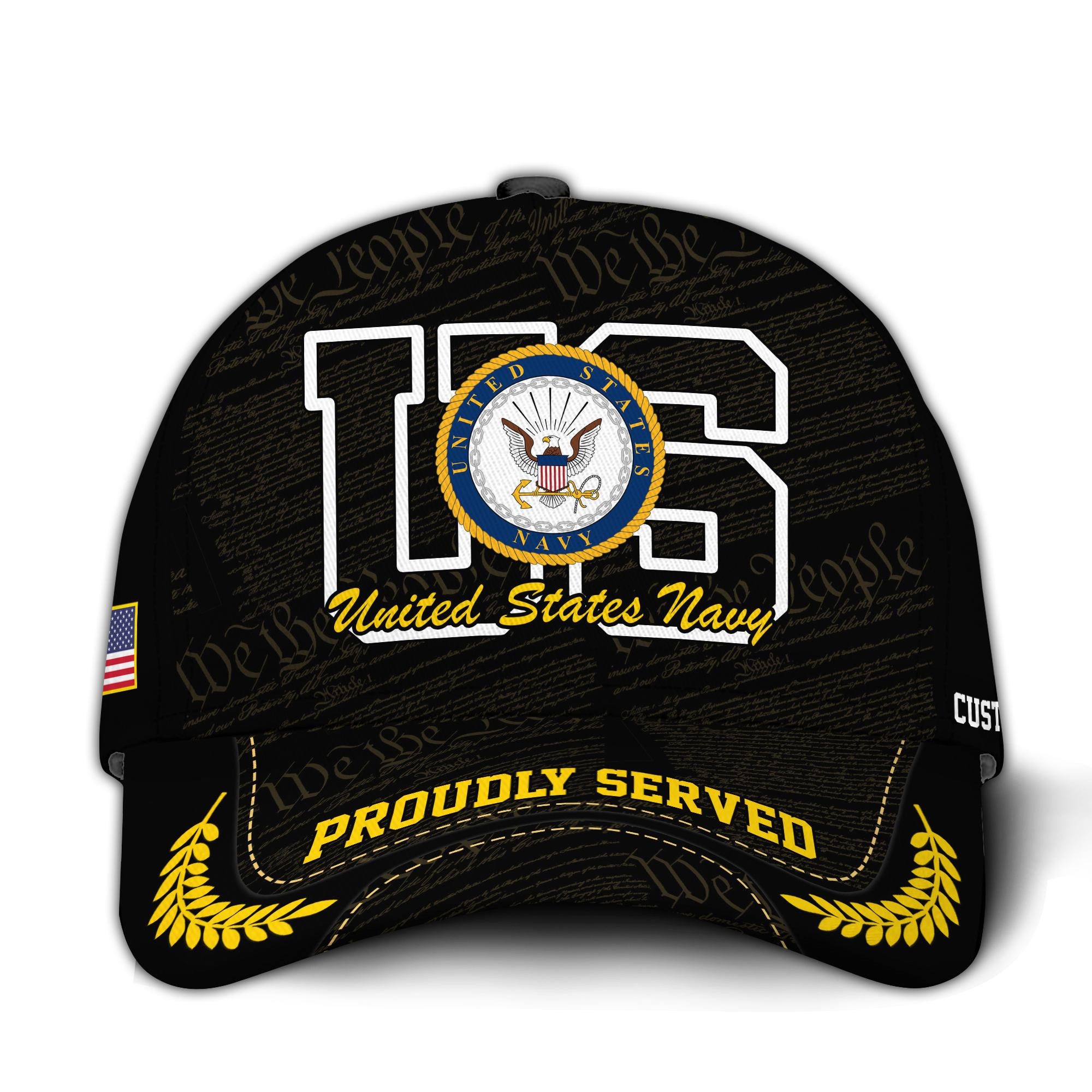Premium Custom US Navy Veteran Hat VPVC020662, Cap For Navy Veterans, Gifts For Veterans Day, Father’s Day