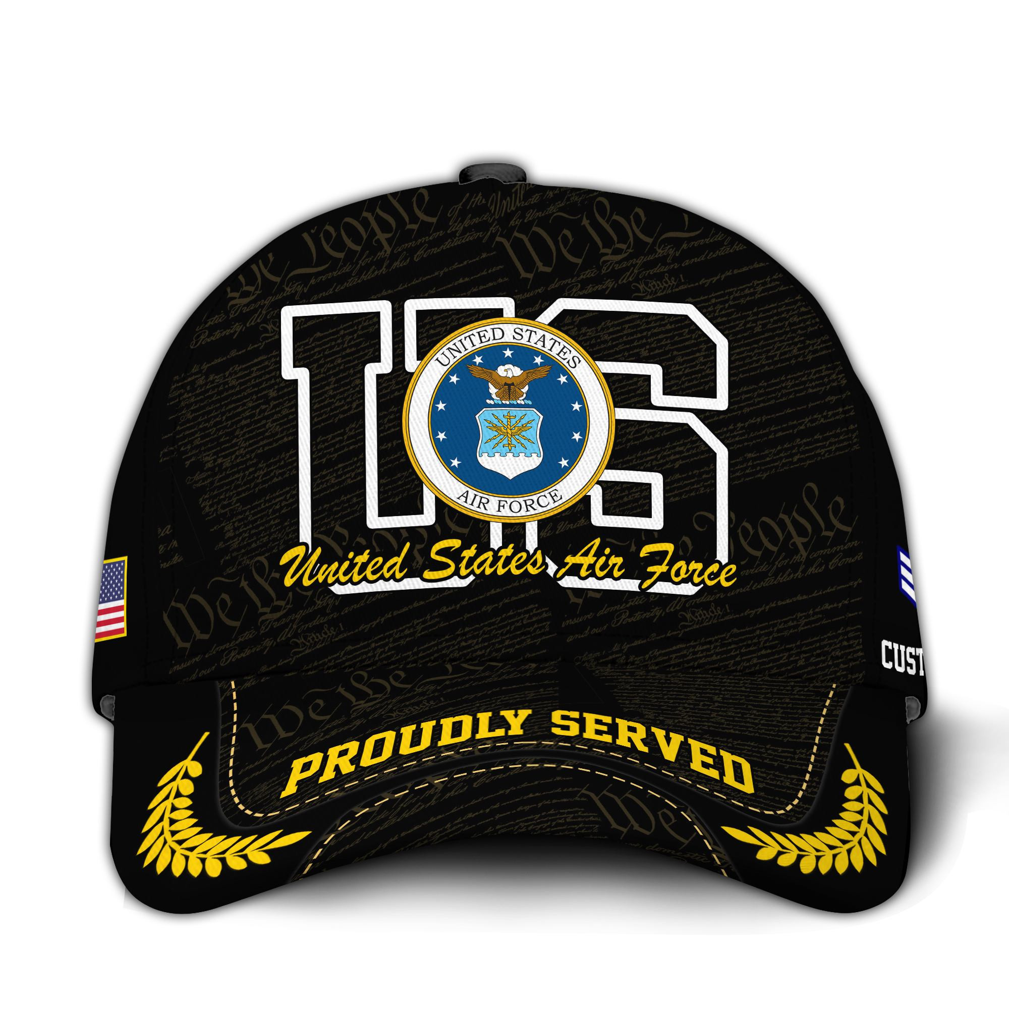 Premium Custom USAF Veteran Hat VPVC020664, Cap For Air Force Veterans, Gifts For Veterans Day, Father’s Day