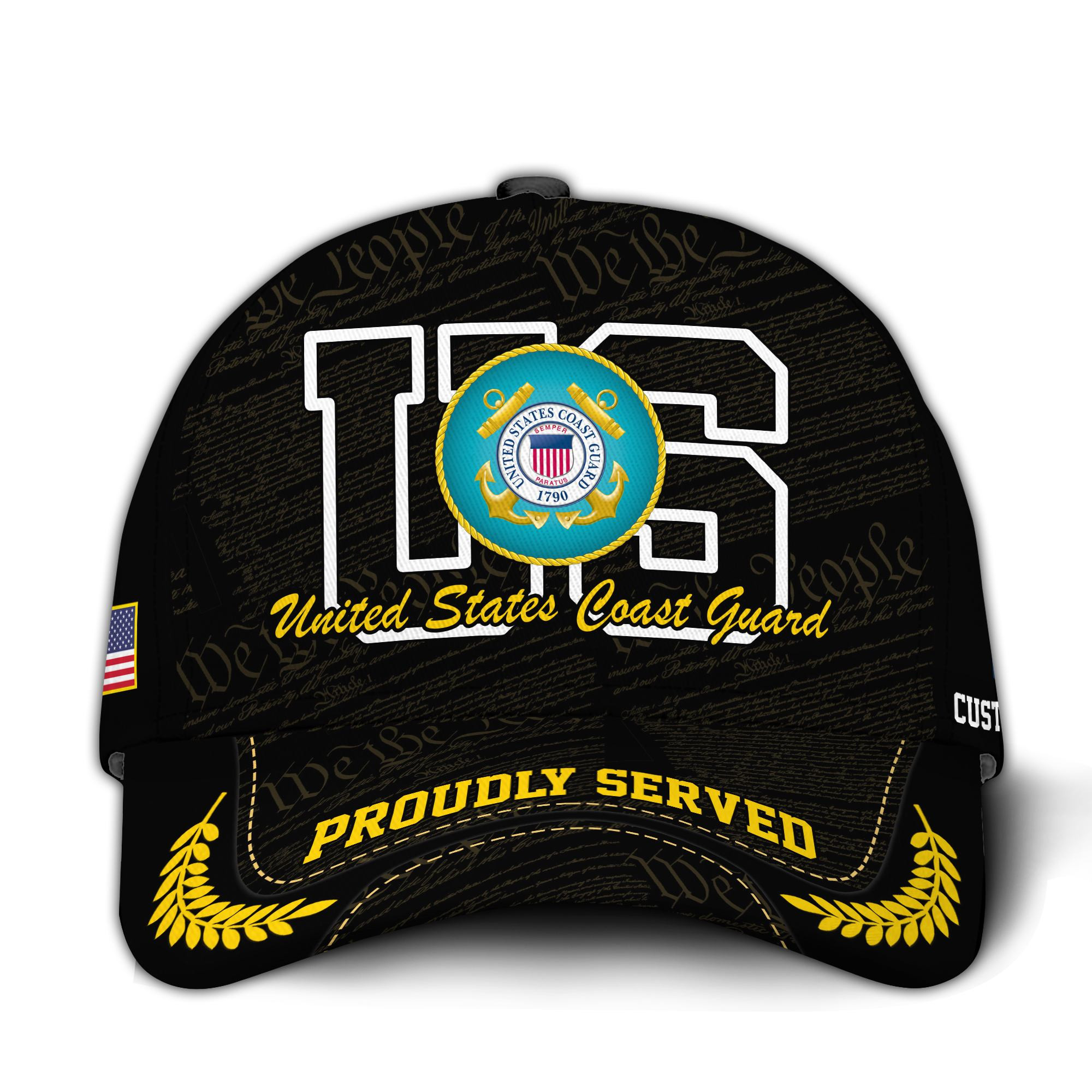 Premium Custom USCG Veteran Hat VPVC020665, Cap For Coast Guard Veterans, Gifts For Veterans Day, Father’s Day