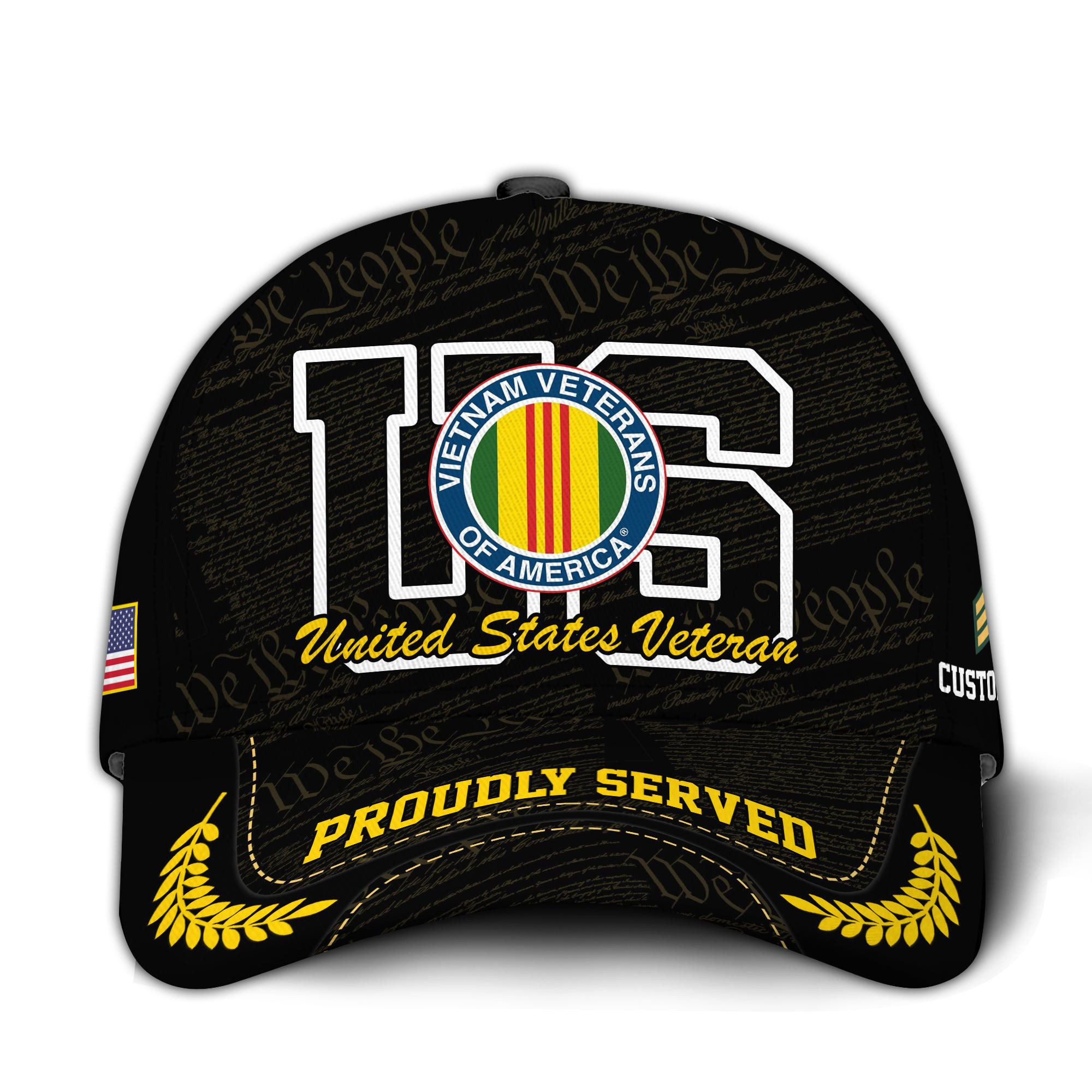 Premium Custom Vietnam Veteran Hat VPVC020666, Cap For Vietnam Veterans, Gifts For Veterans Day, Father’s Day