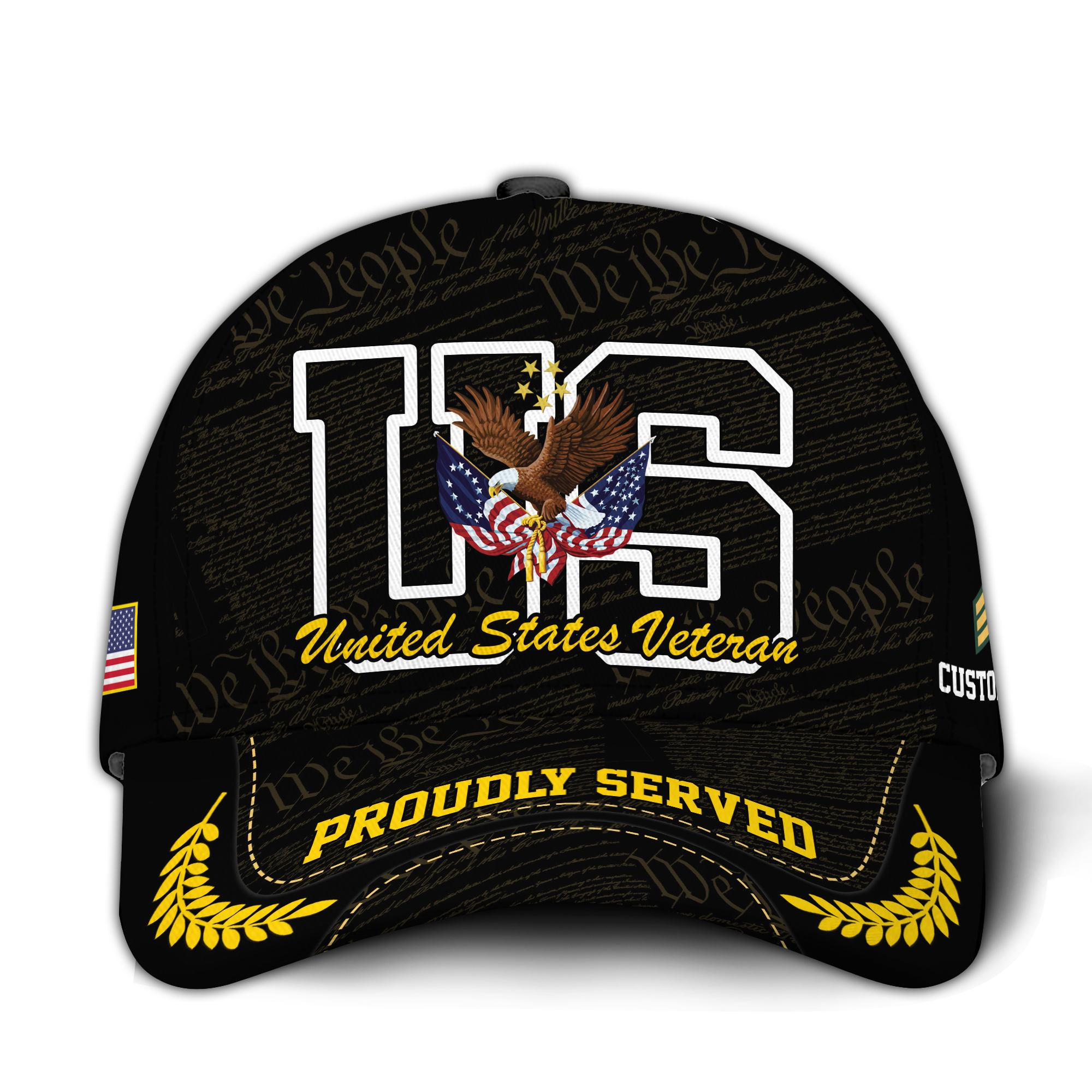 Premium Custom US Veteran Hat VPVC020667, Cap For US Veterans, Gifts For Veterans Day, Father’s Day
