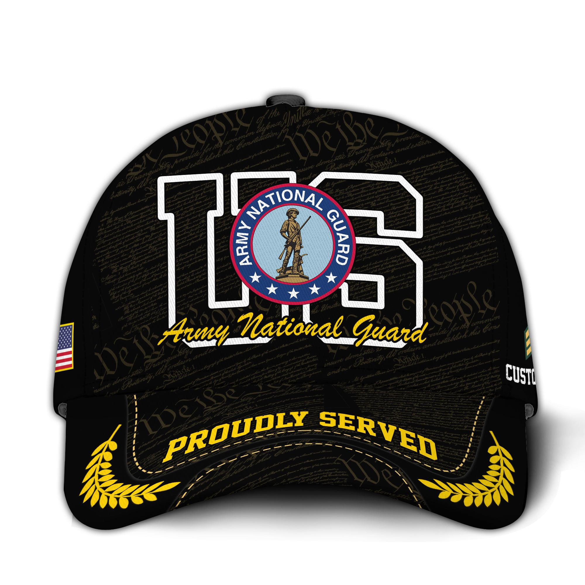 Premium Custom Army National Guard Veteran Hat VPVC020668, Cap For Army National Guard Veteran, Gifts For Veterans Day, Father’s Day