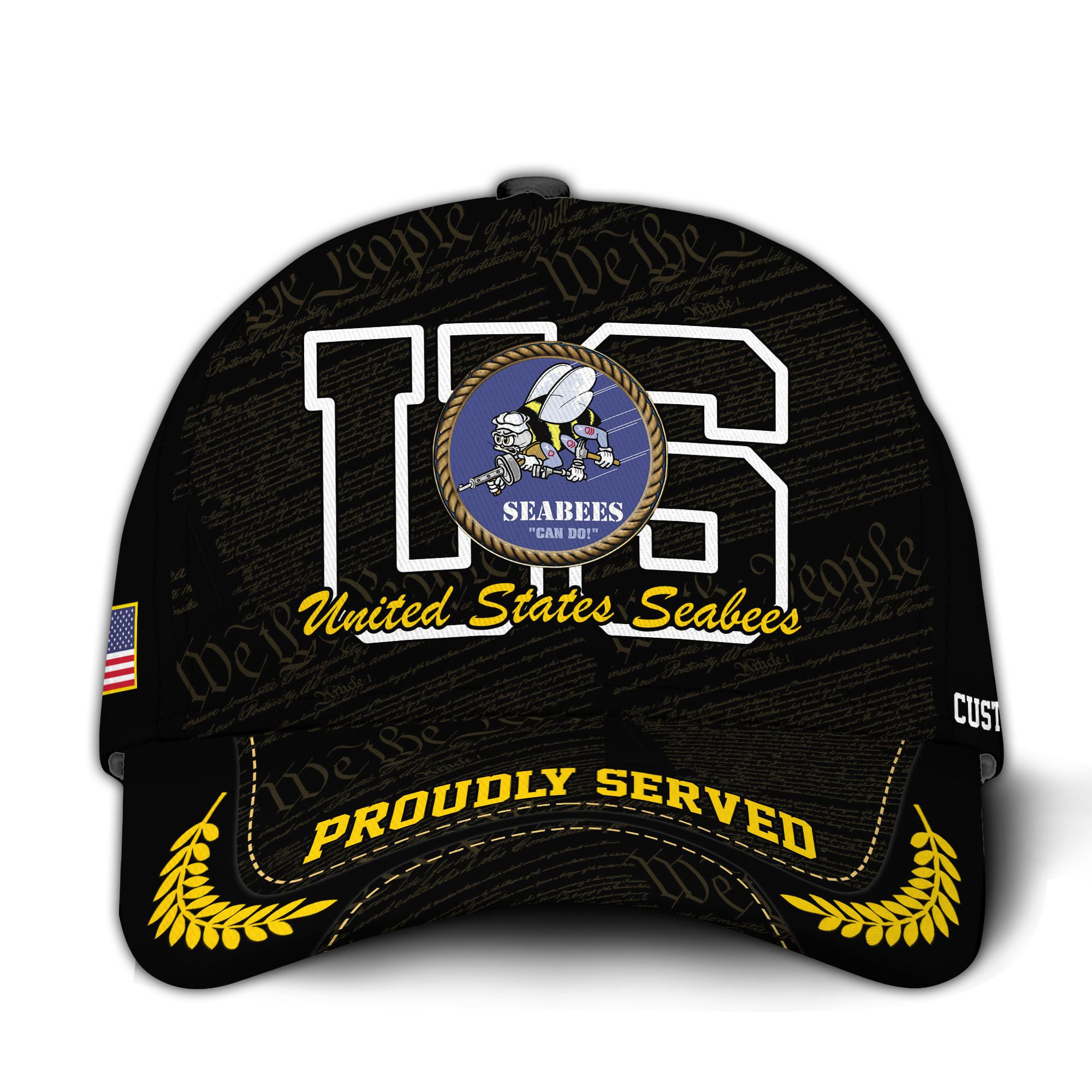 Premium Custom US Seabees Veteran Hat VPVC020669, Cap For Seabees Veteran, Gifts For Veterans Day, Father’s Day