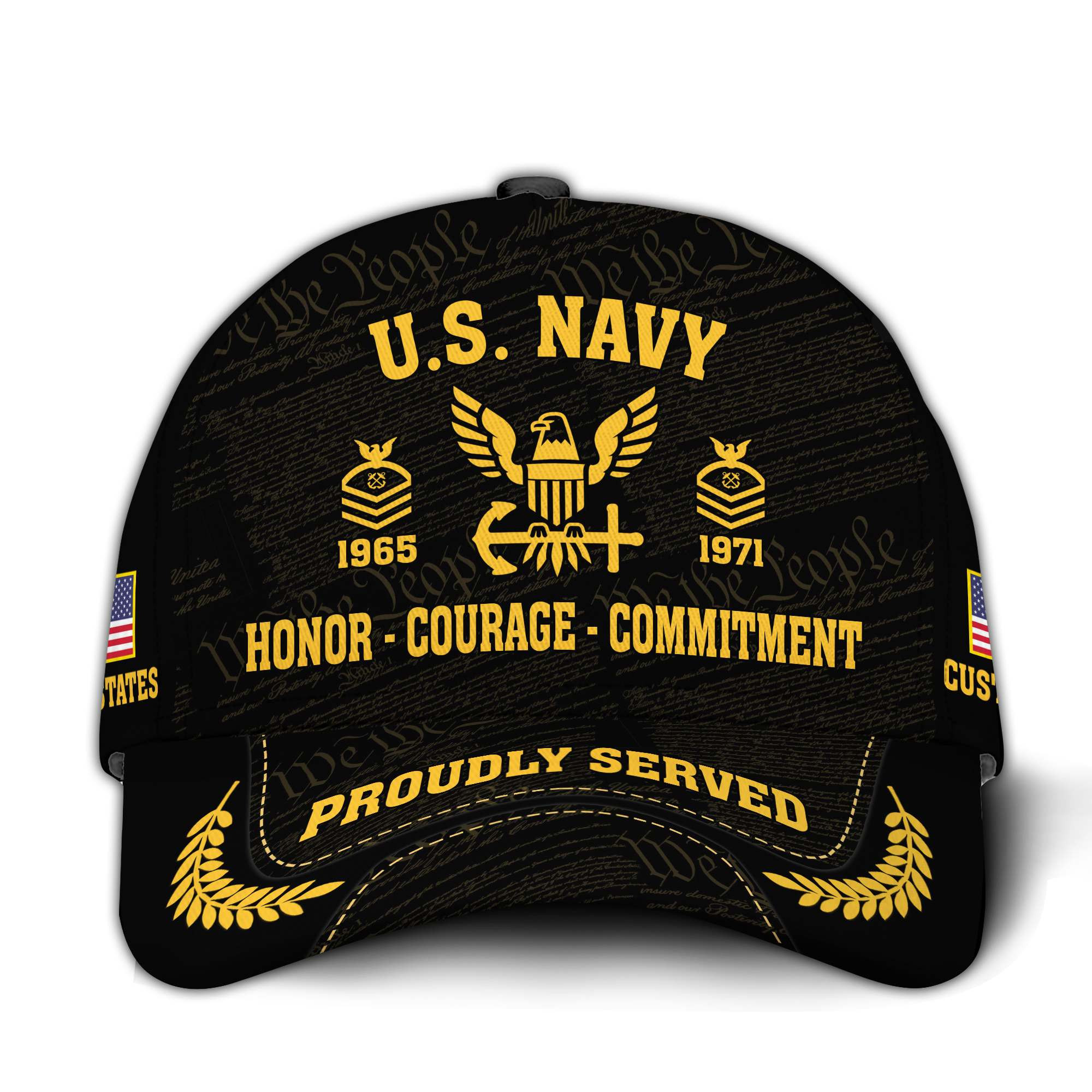 Premium Custom US Navy Veteran Hat VPVC020692, Cap For Navy Veterans, Gifts For Veterans Day, Father’s Day