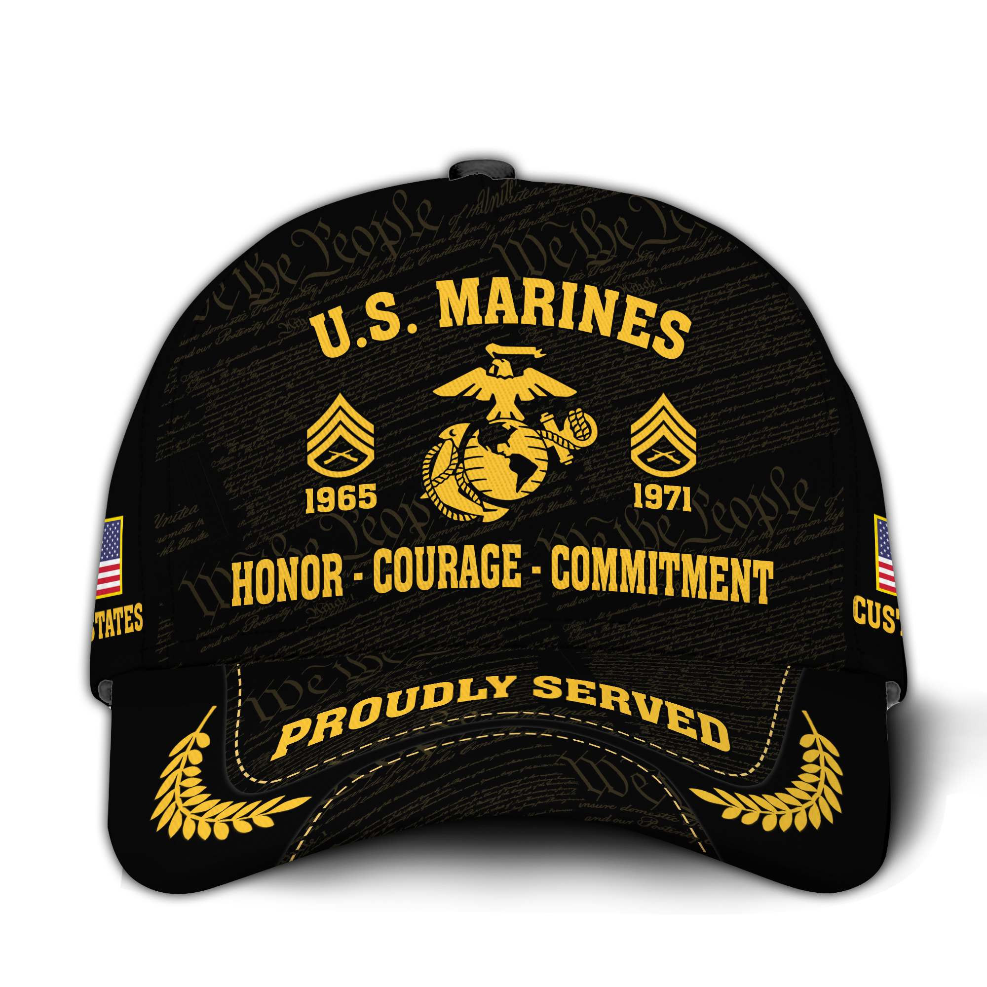 Premium Custom USMC Veteran Hat VPVC020693, Cap For Marine Veterans, Gifts For Veterans Day, Father’s Day