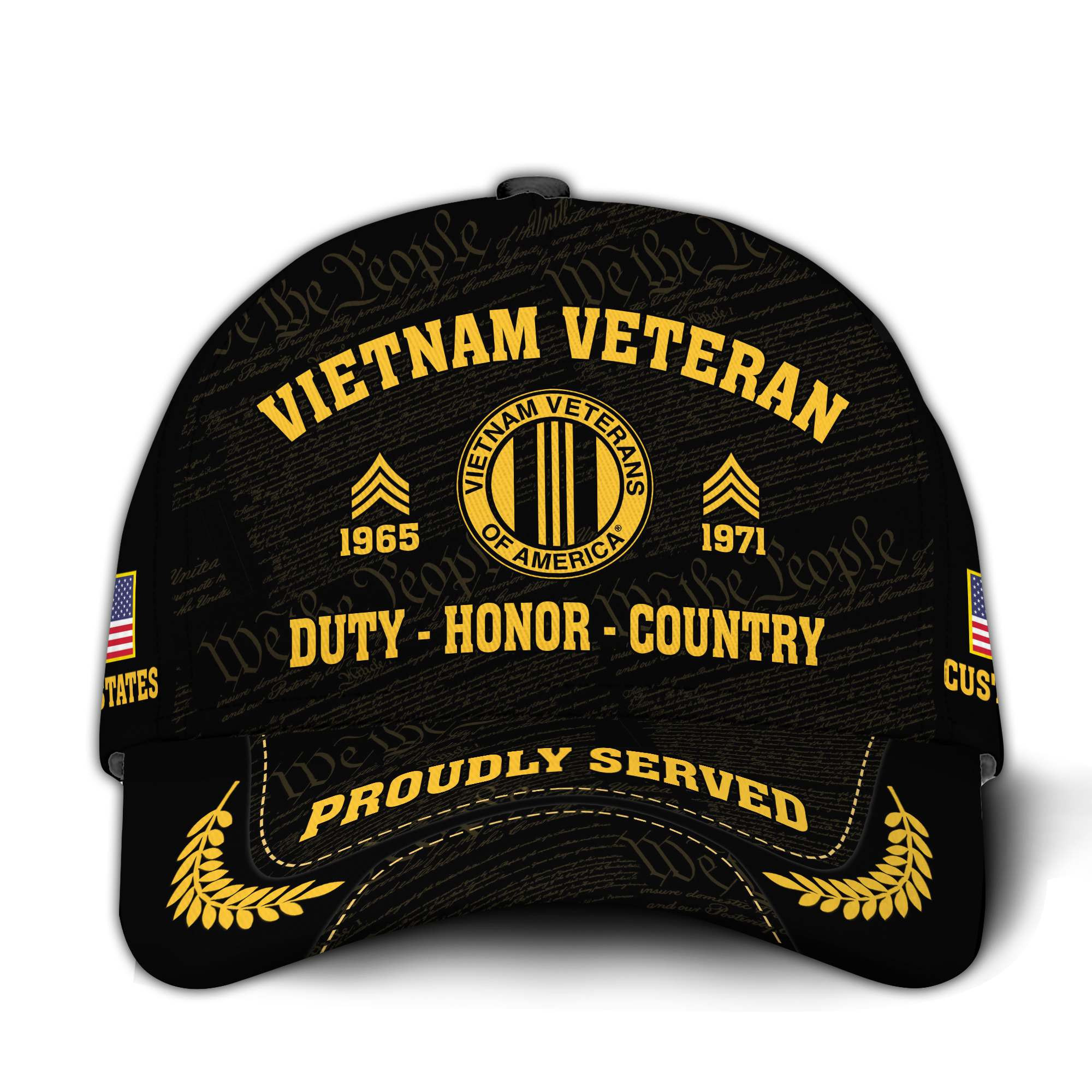 Premium Custom Vietnam Veteran Hat VPVC020696, Cap For Vietnam Veterans, Gifts For Veterans Day, Father’s Day