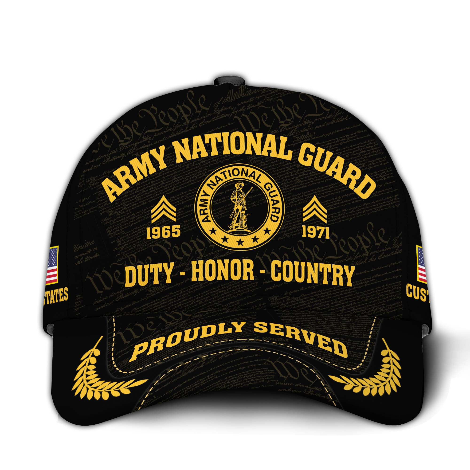 Premium Custom Army National Guard Veteran Hat VPVC020698, Cap For Army National Guard Veteran, Gifts For Veterans Day, Father’s Day