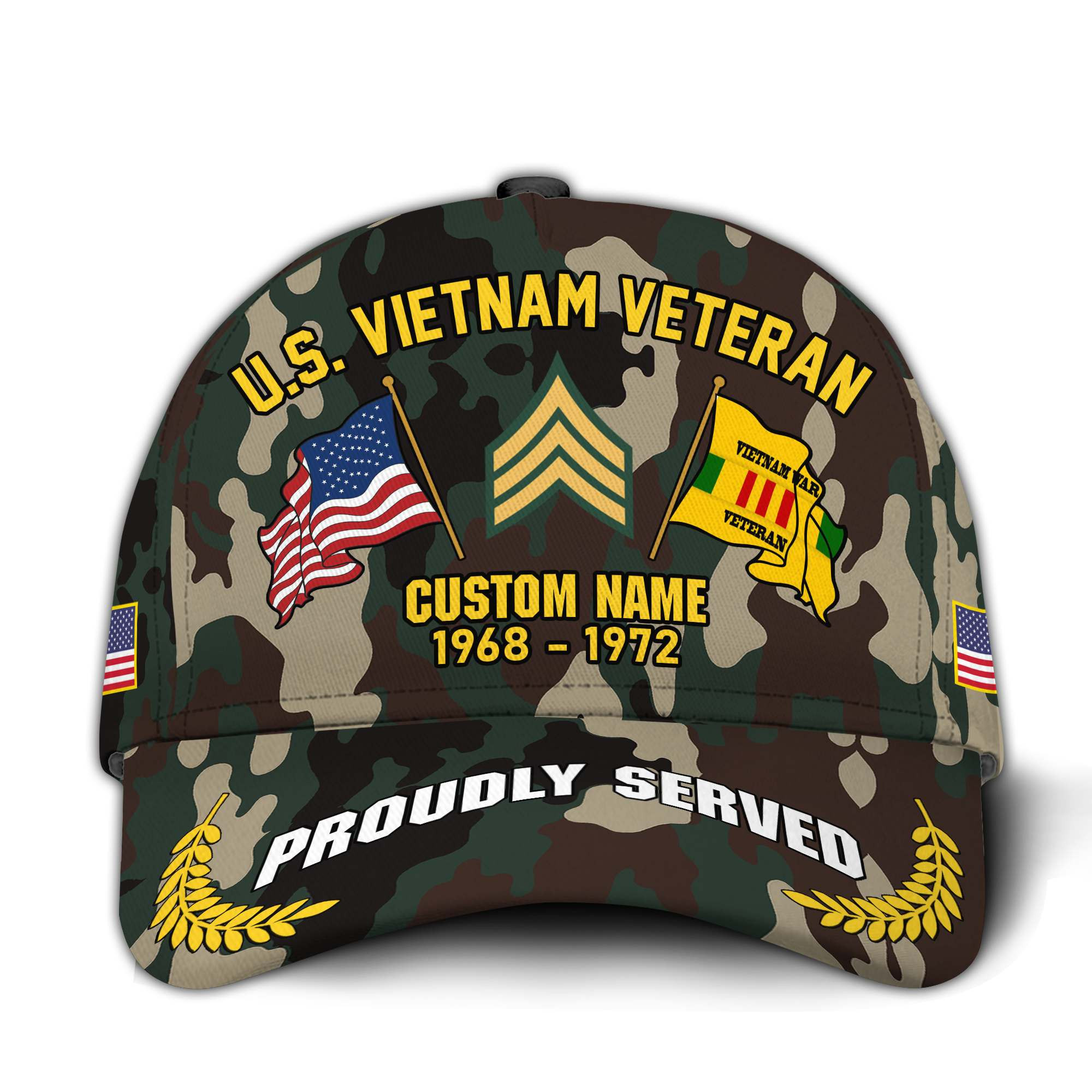 Premium Custom Vietnam Veteran Hat VPVC020734, Cap For Vietnam Veterans, Gifts For Veterans Day, Father’s Day