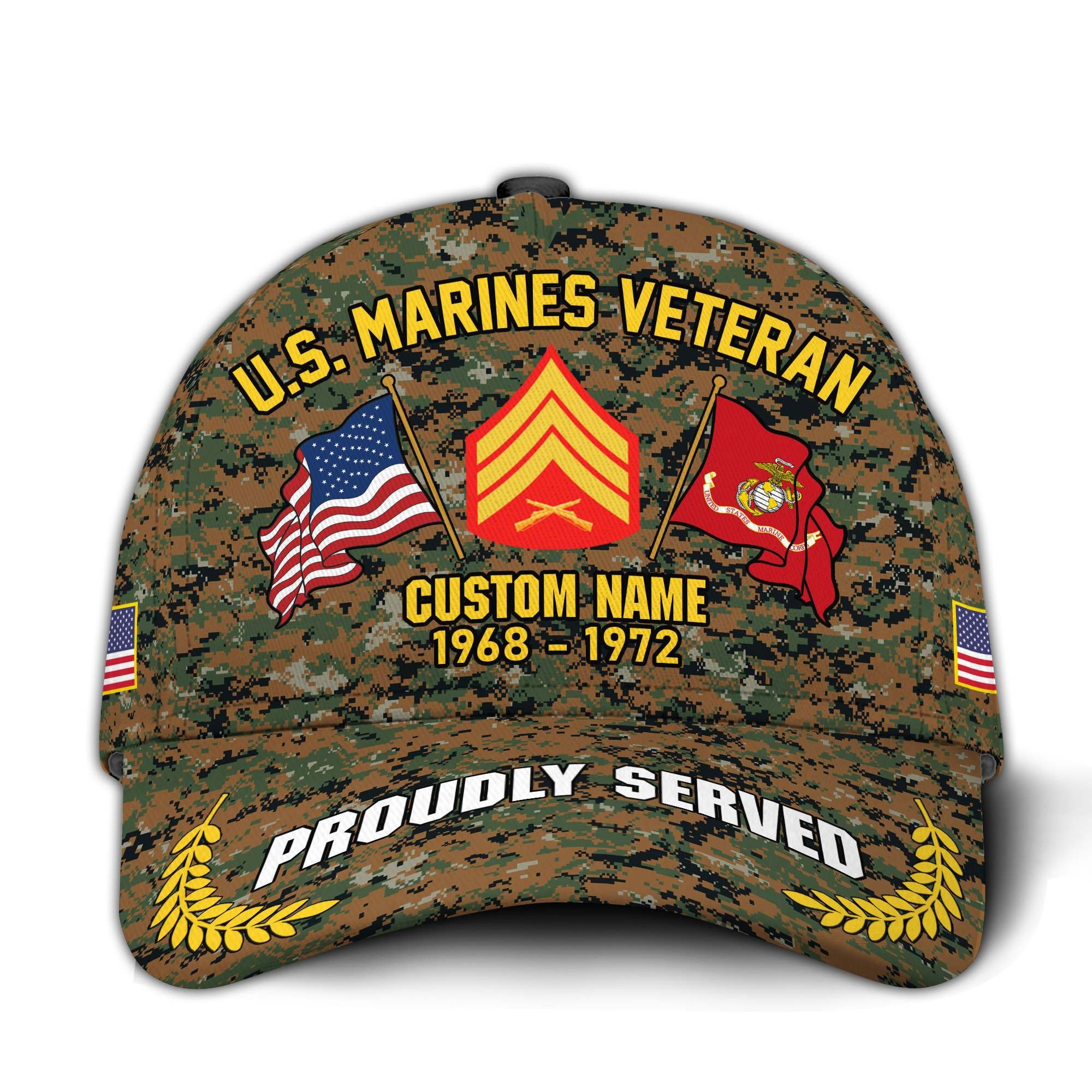 Premium Custom USMC Veteran Hat VPVC020735, Cap For Marine Veterans, Gifts For Veterans Day, Father’s Day