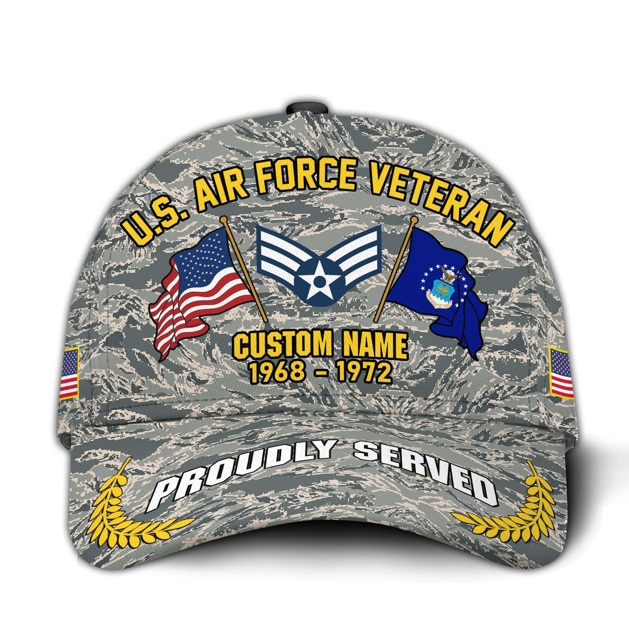 Premium Custom USAF Veteran Hat VPVC020738, Cap For Air Force Veterans, Gifts For Veterans Day, Father’s Day