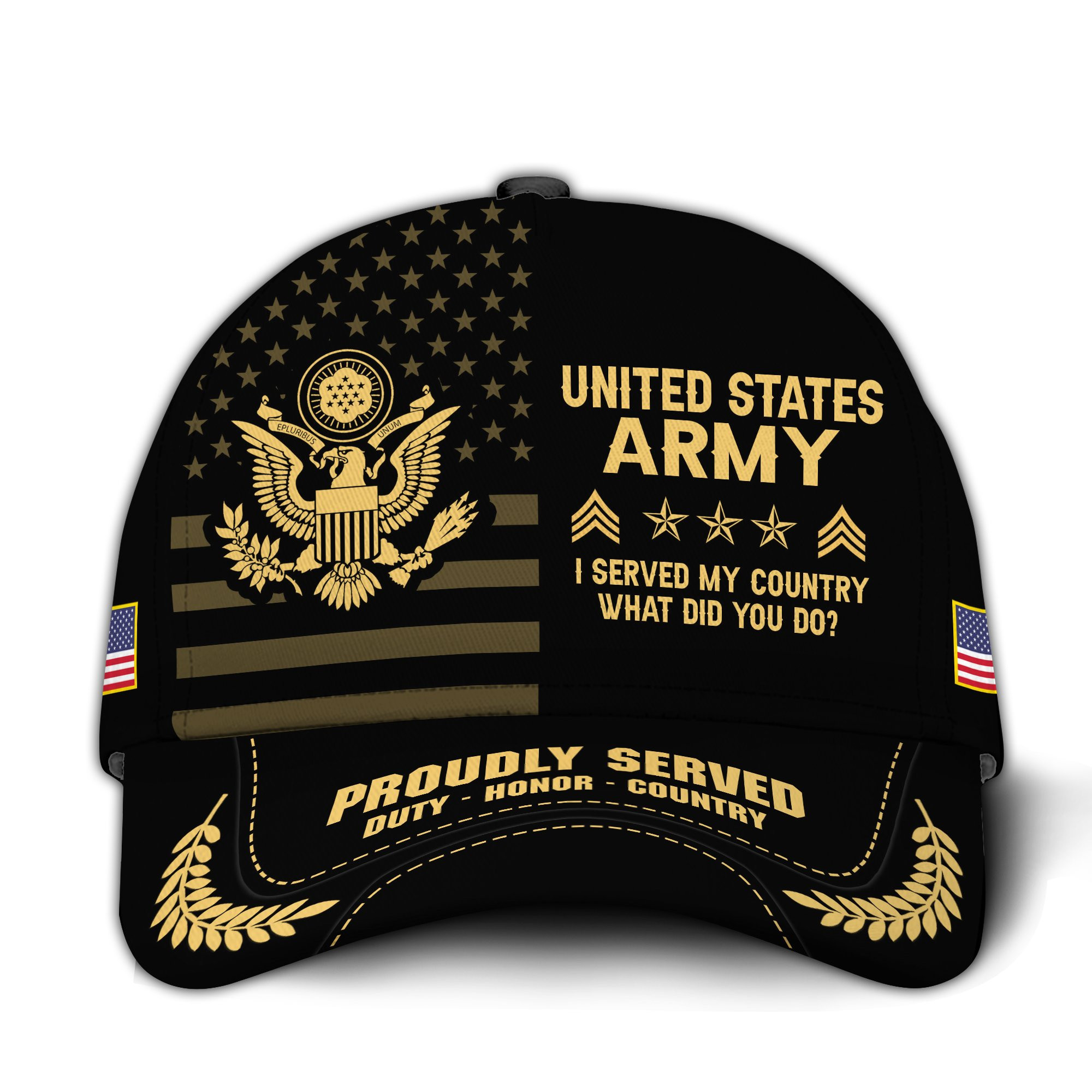 Premium Custom US Army Veteran Hat VPVC020741, Cap For Army Veterans, Gifts For Veterans Day, Father’s Day