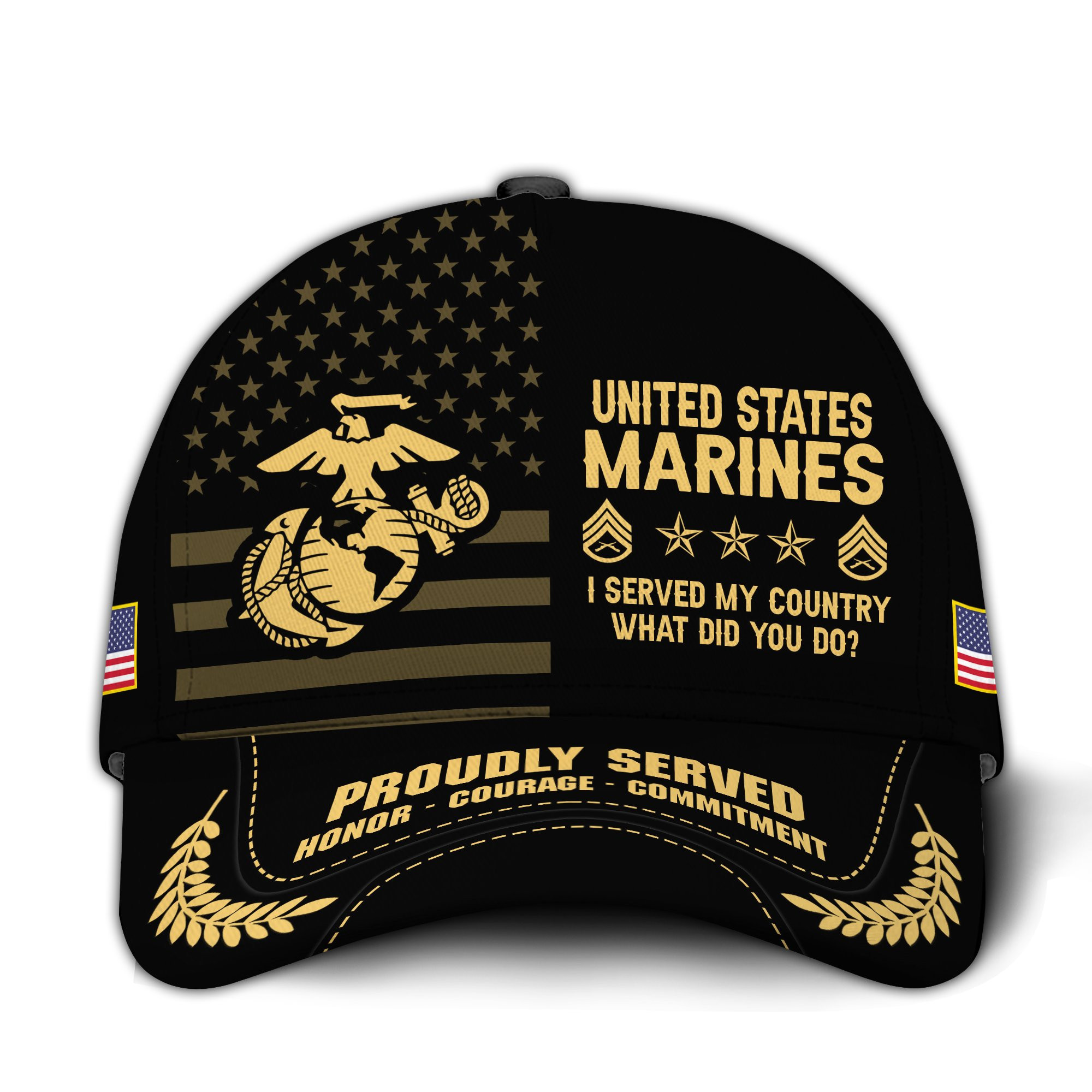 Premium Custom USMC Veteran Hat VPVC020743, Cap For Marine Veterans, Gifts For Veterans Day, Father’s Day