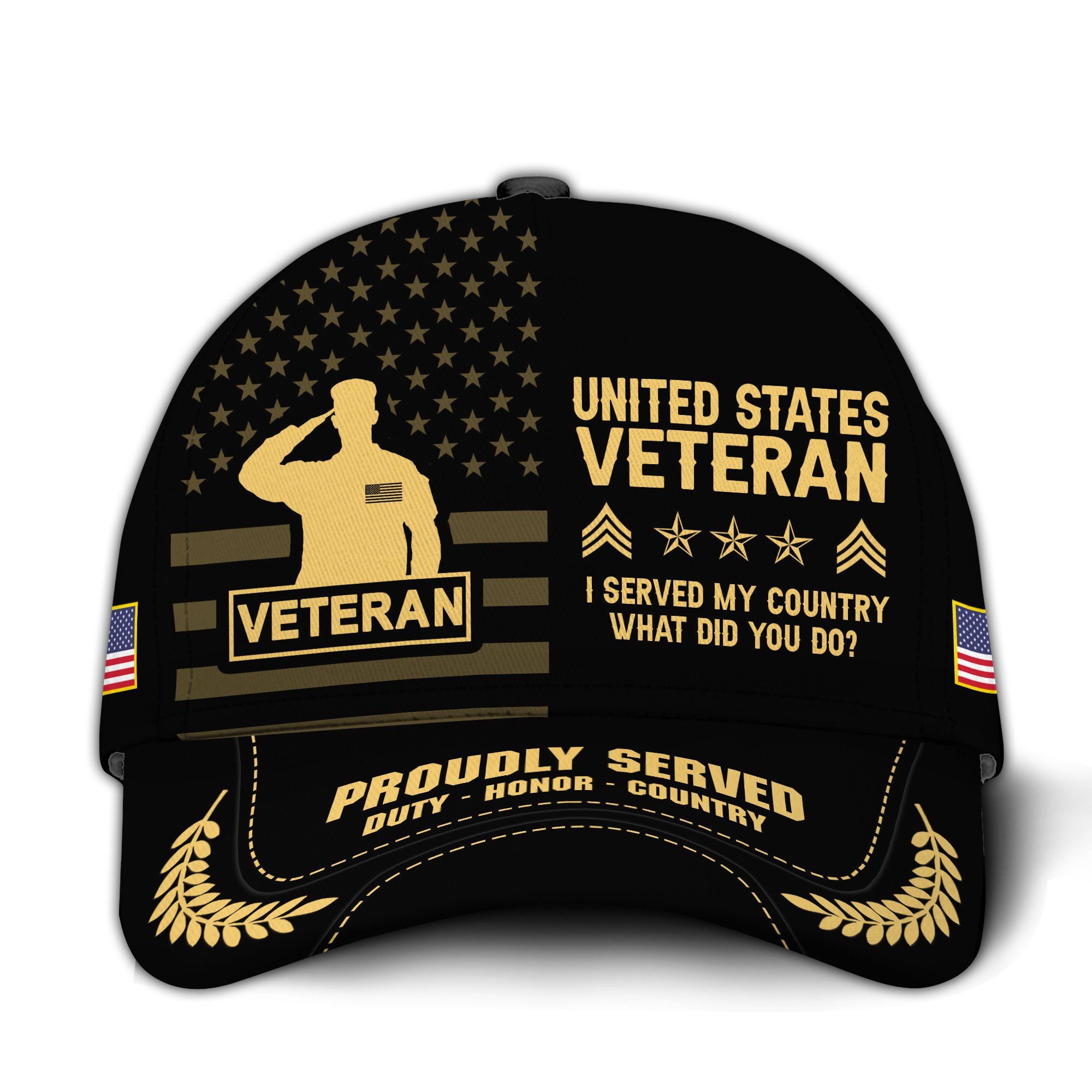 Premium Custom US Veteran Hat VPVC020747, Cap For US Veterans, Gifts For Veterans Day, Father’s Day