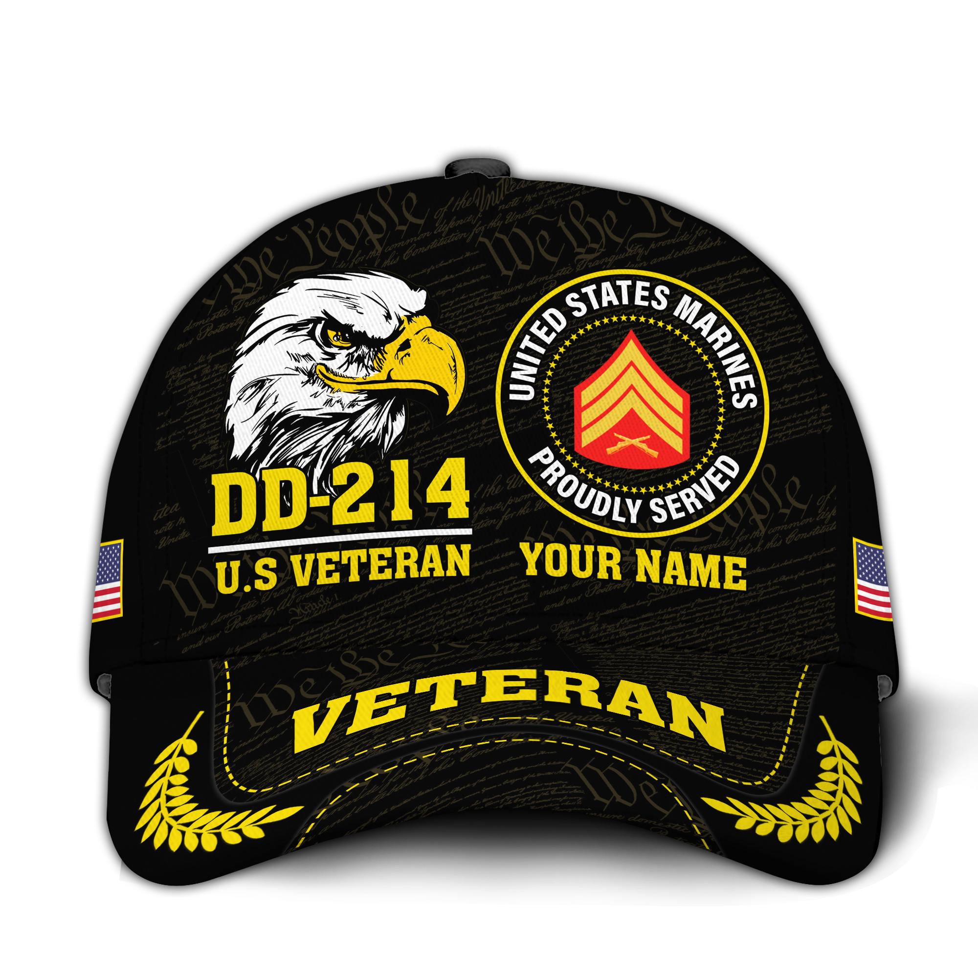 Premium Custom USMC Veteran Hat VPVC020753, Cap For Marine Veterans, Gifts For Veterans Day, Father’s Day