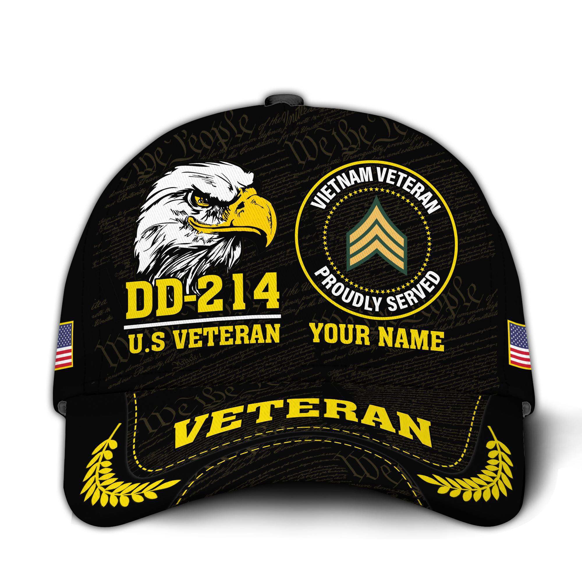 Premium Custom Vietnam Veteran Hat VPVC020756, Cap For Vietnam Veterans, Gifts For Veterans Day, Father’s Day