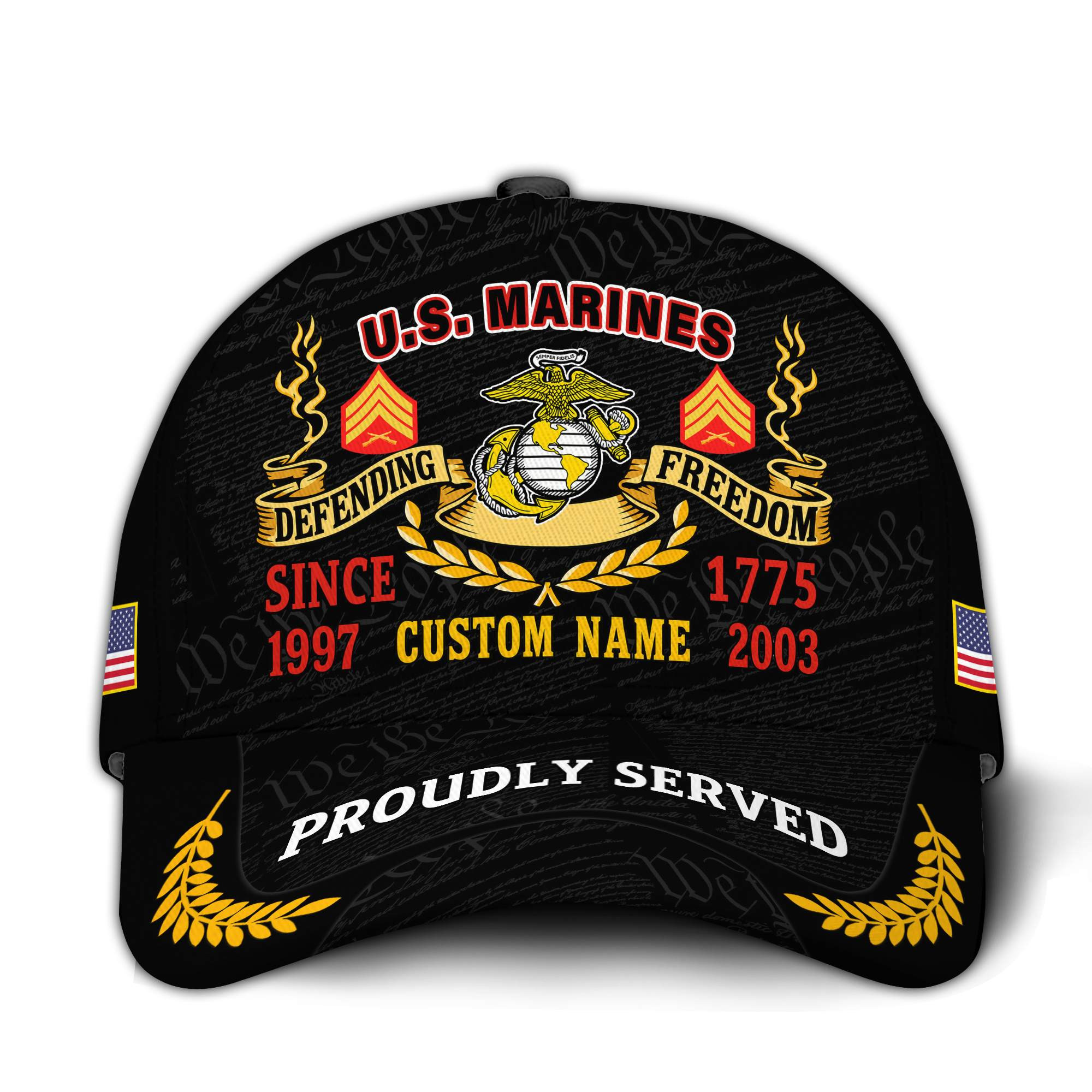 Premium Custom USMC Veteran Hat VPVC020763, Cap For Marine Veterans, Gifts For Veterans Day, Father’s Day