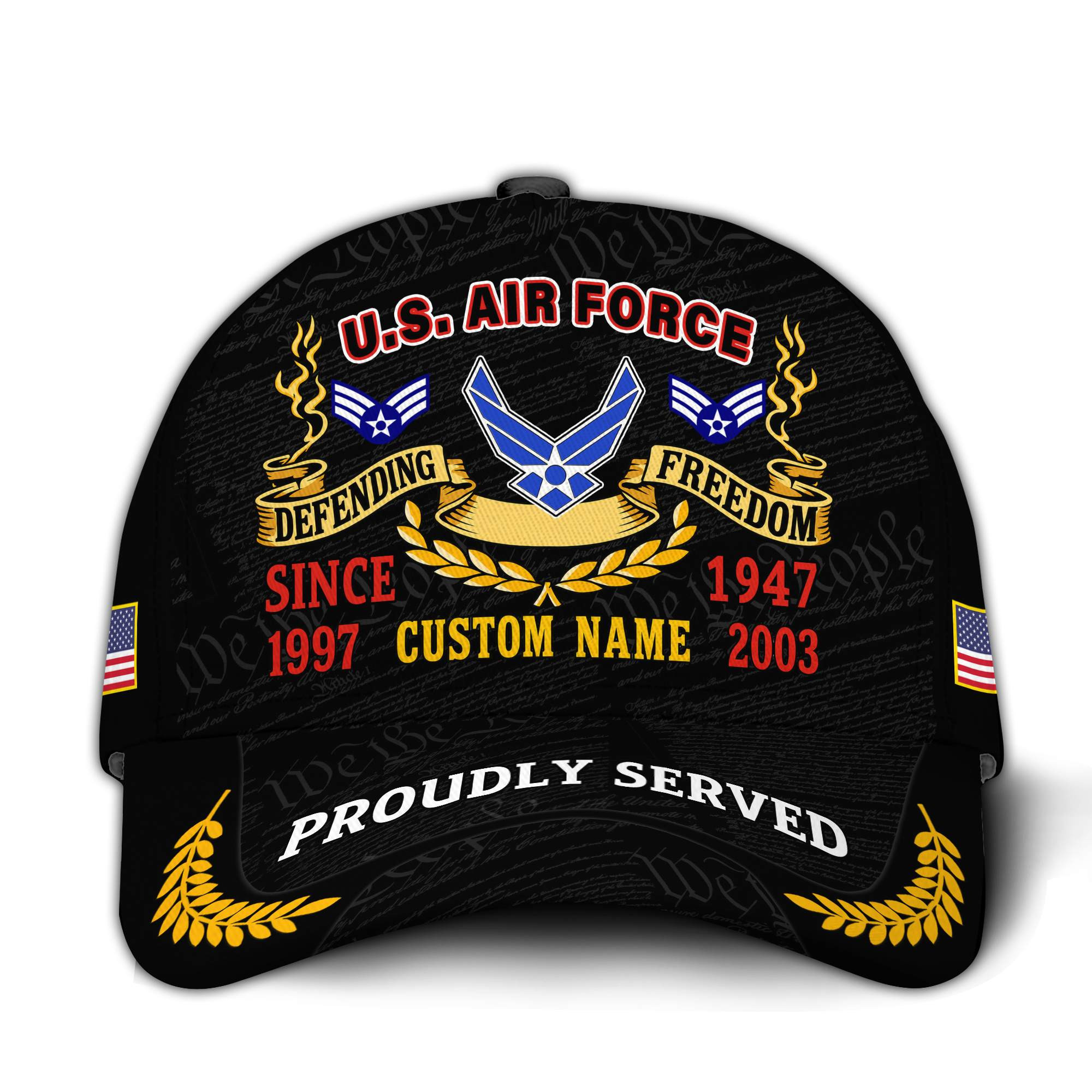 Premium Custom USAF Veteran Hat VPVC020764, Cap For Air Force Veterans, Gifts For Veterans Day, Father’s Day