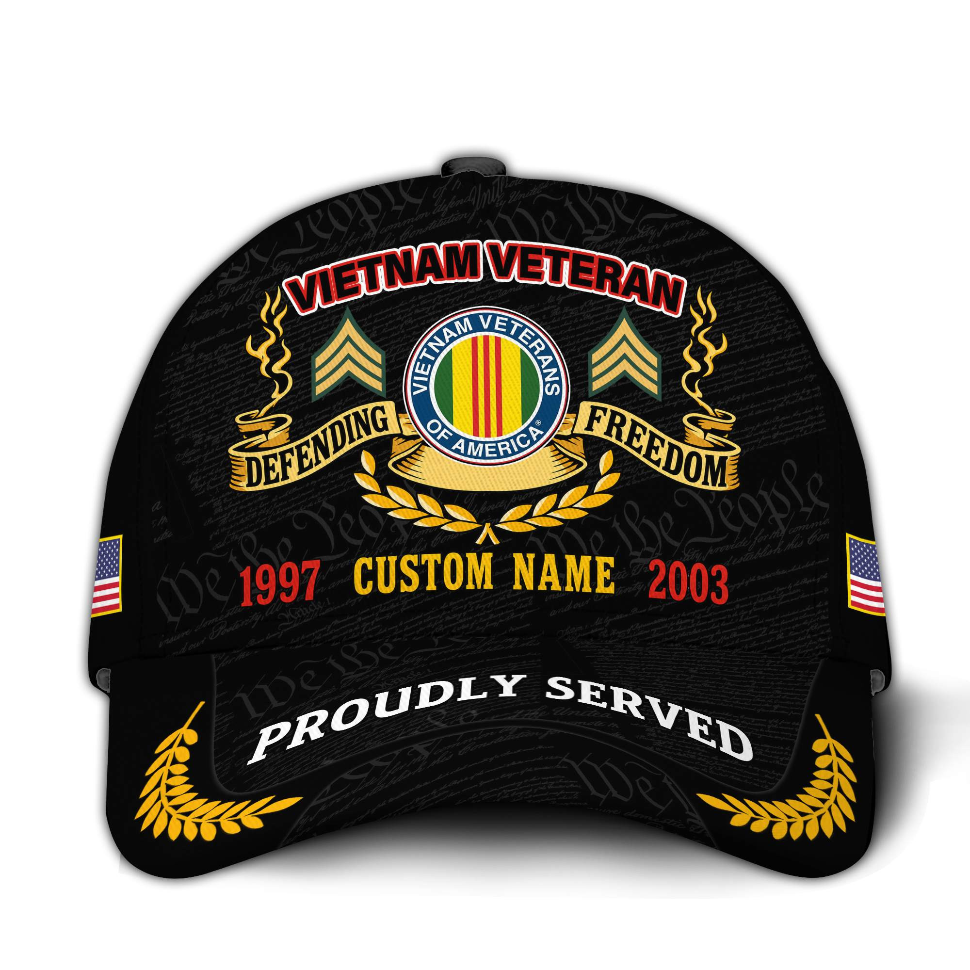 Premium Custom Vietnam Veteran Hat VPVC020766, Cap For Vietnam Veterans, Gifts For Veterans Day, Father’s Day