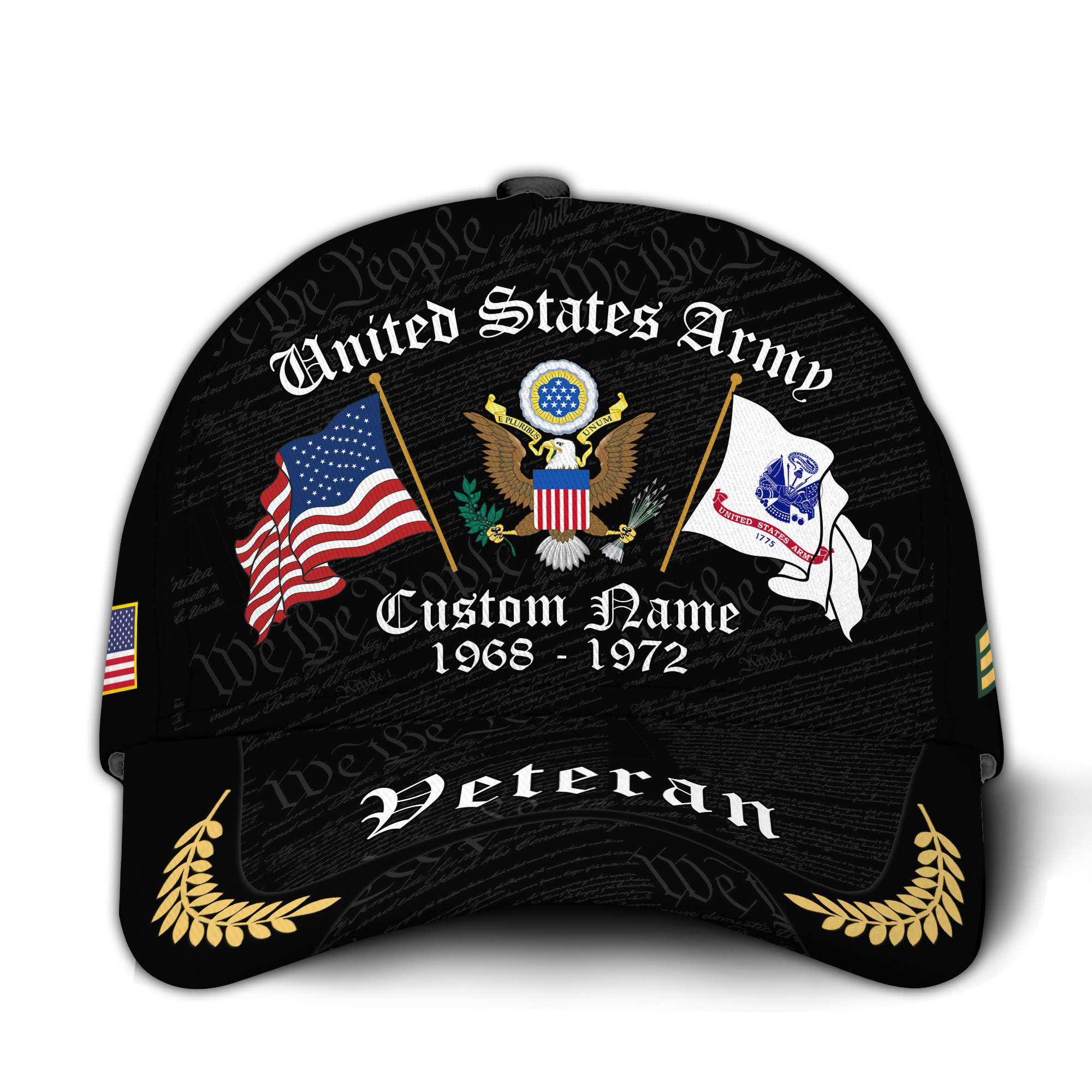 Premium Custom US Army Veteran Hat VPVC020781, Cap For Army Veterans, Gifts For Veterans Day, Father’s Day