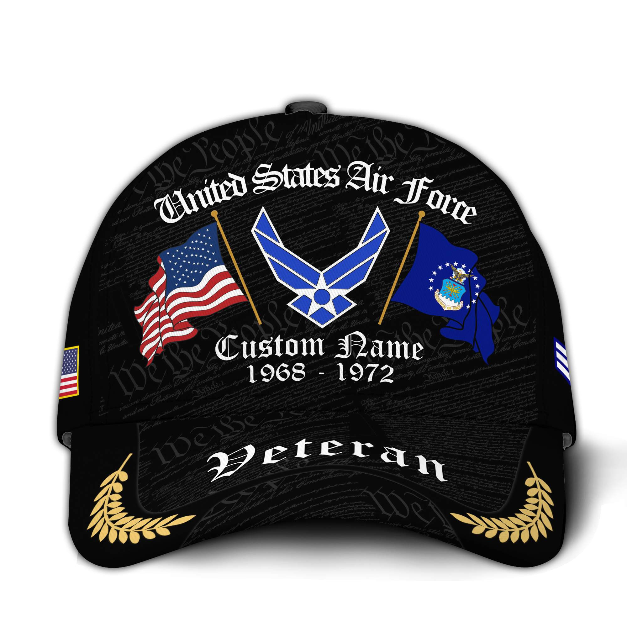 Premium Custom USAF Veteran Hat VPVC020784, Cap For Air Force Veterans, Gifts For Veterans Day, Father’s Day