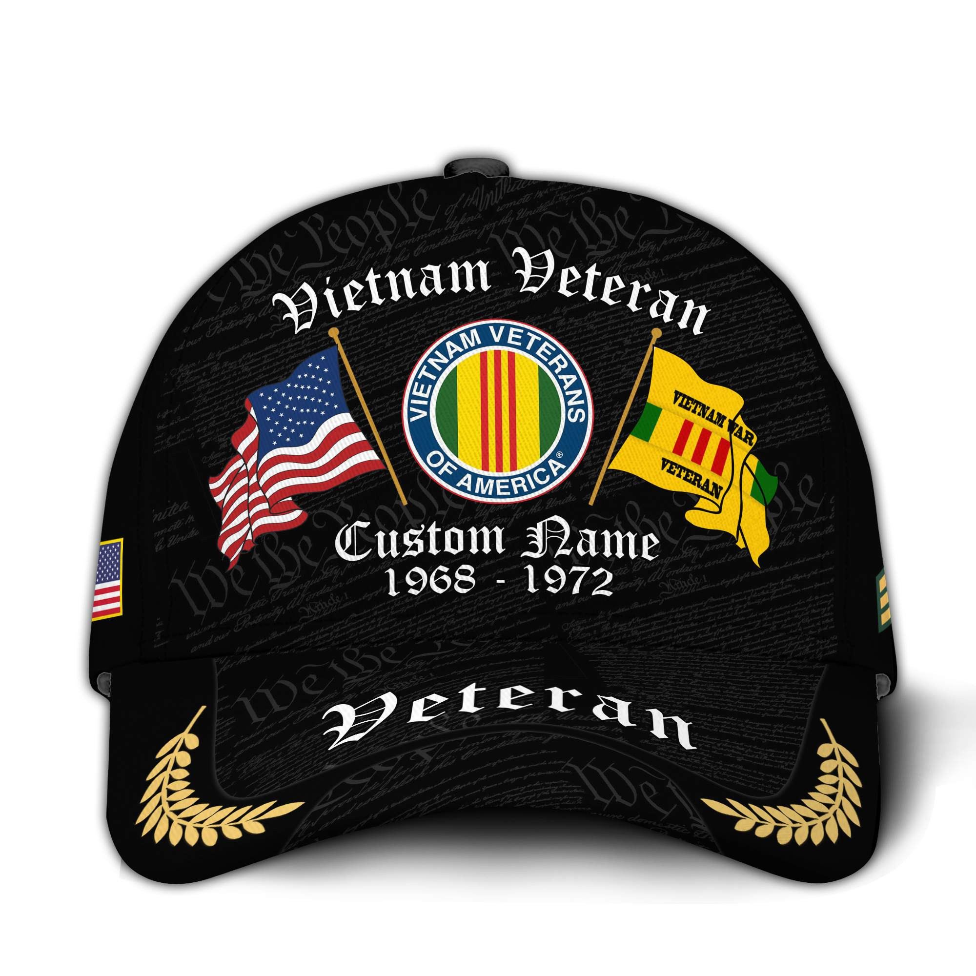 Premium Custom Vietnam Veteran Hat VPVC020786, Cap For Vietnam Veterans, Gifts For Veterans Day, Father’s Day