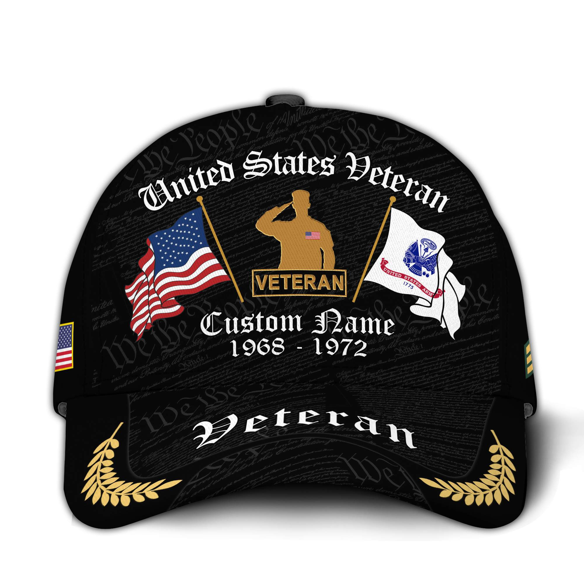 Premium Custom US Veteran Hat VPVC020787, Cap For US Veterans, Gifts For Veterans Day, Father’s Day