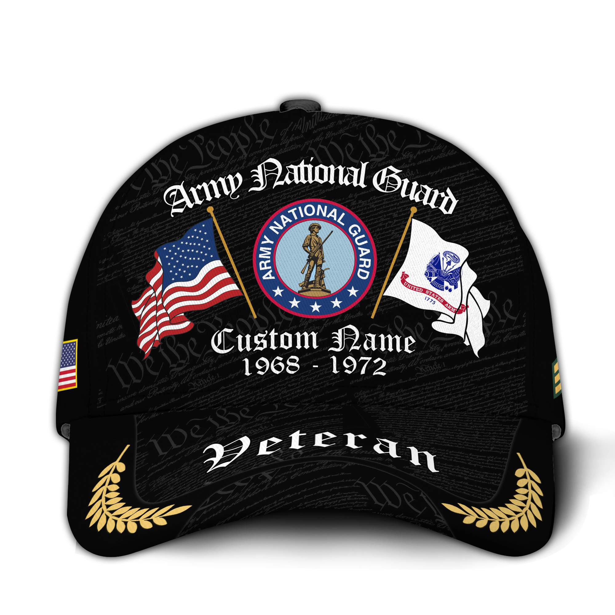 Premium Custom Army National Guard Veteran Hat VPVC020788, Cap For Army National Guard Veteran, Gifts For Veterans Day, Father’s Day