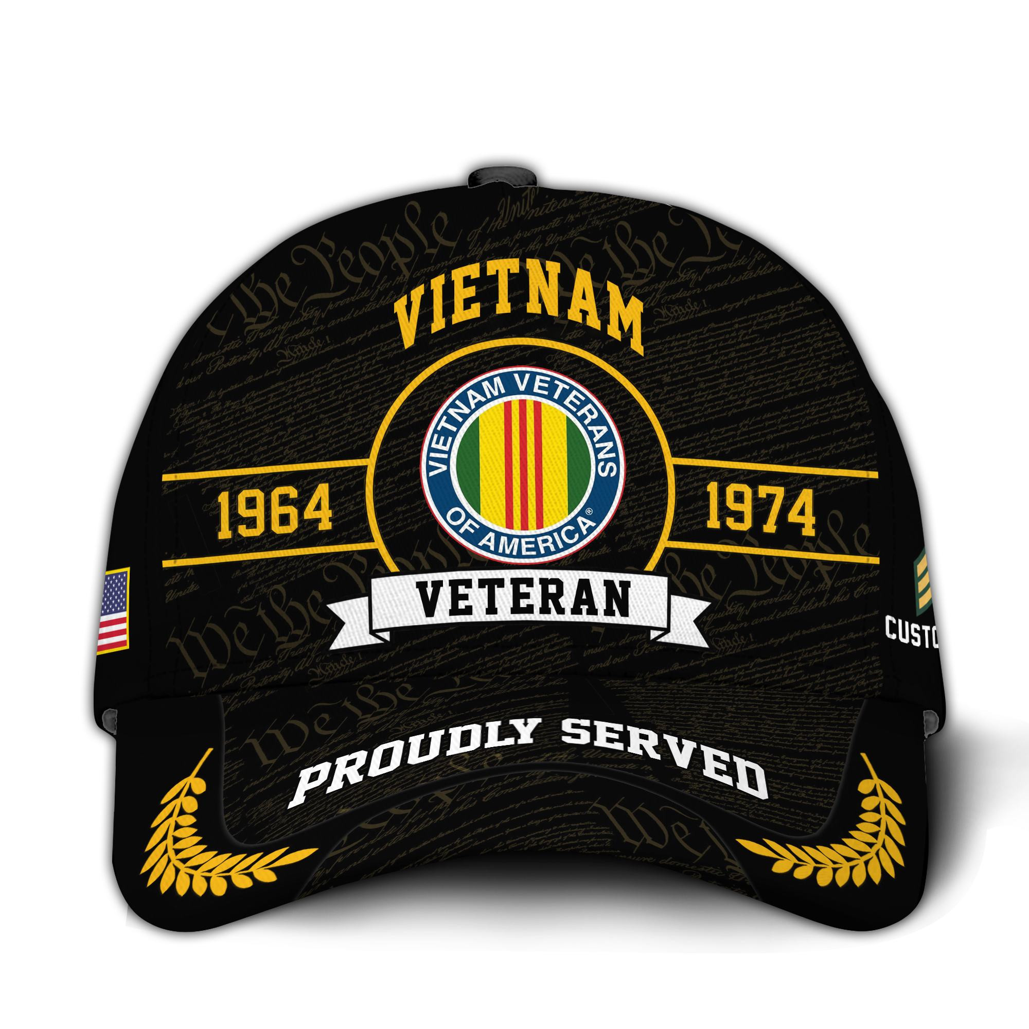 Premium Custom Vietnam Veteran Hat VPVC020796, Cap For Vietnam Veterans, Gifts For Veterans Day, Father’s Day