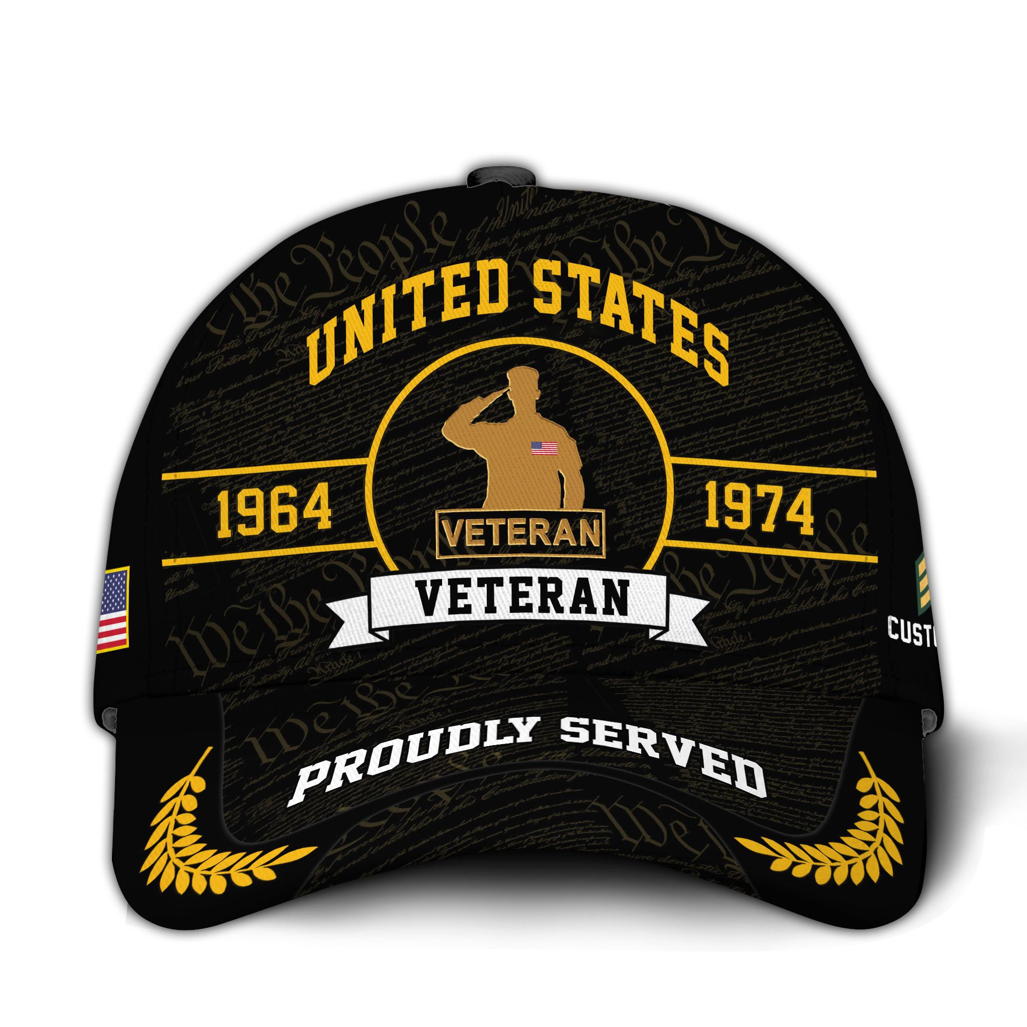 Premium Custom US Veteran Hat VPVC020797, Cap For US Veterans, Gifts For Veterans Day, Father’s Day