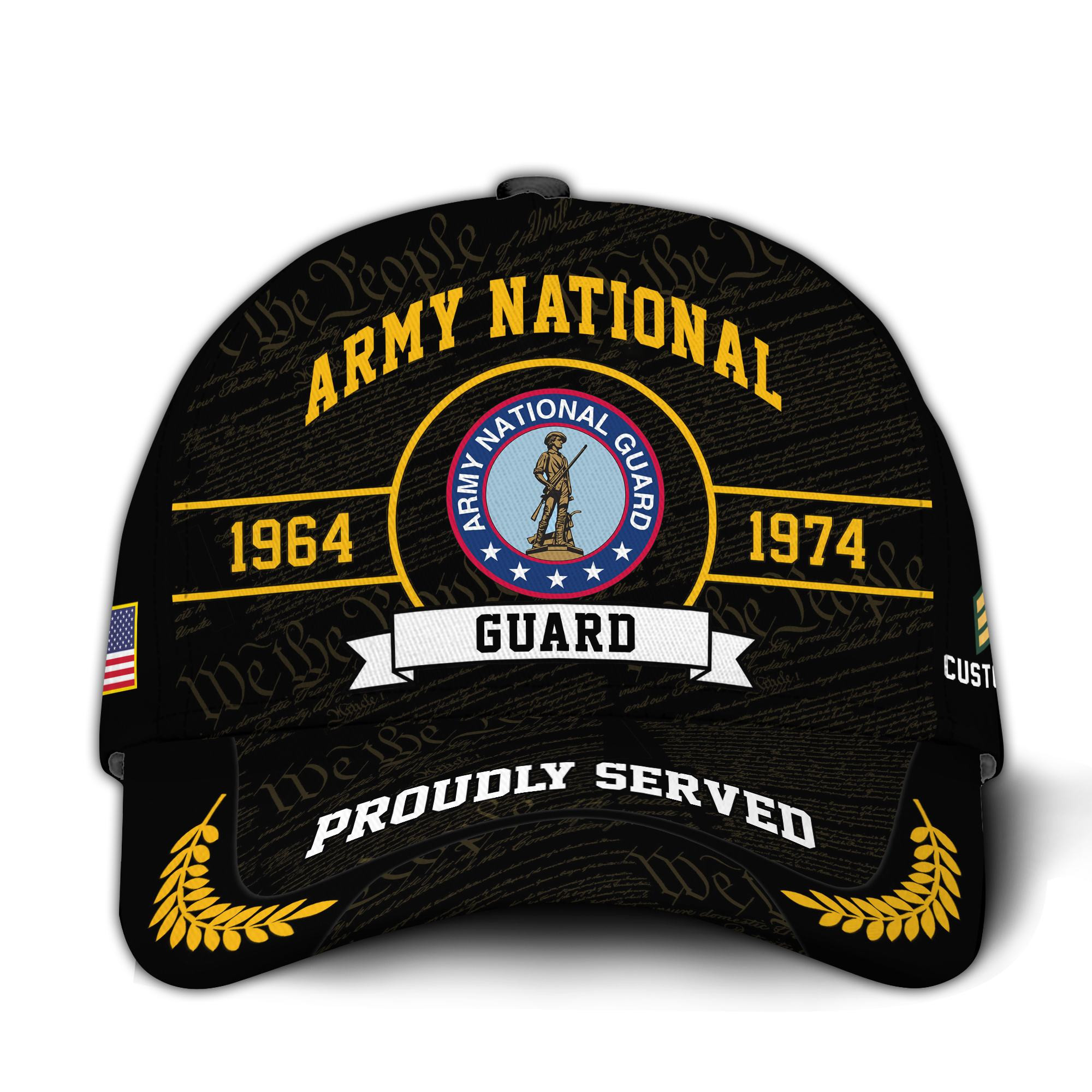 Premium Custom Army National Guard Veteran Hat VPVC020798, Cap For Army National Guard Veteran, Gifts For Veterans Day, Father’s Day