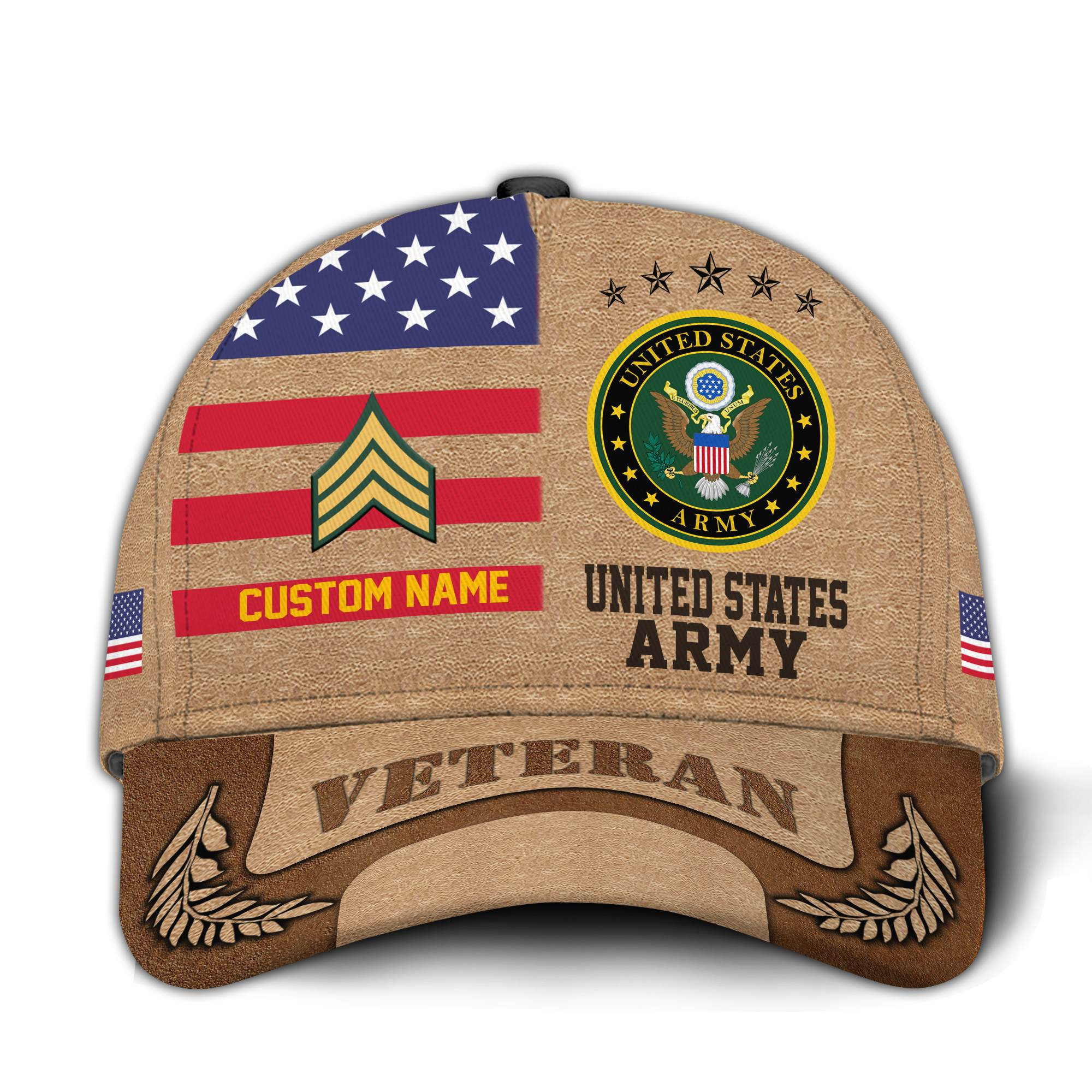 Premium Custom US Army Veteran Hat VPVC020811, Cap For Army Veterans, Gifts For Veterans Day, Father’s Day