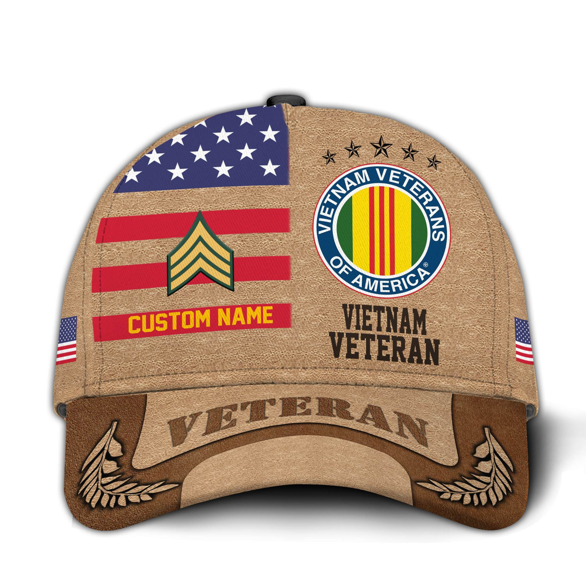 Premium Custom Vietnam Veteran Hat VPVC020816, Cap For Vietnam Veterans, Gifts For Veterans Day, Father’s Day