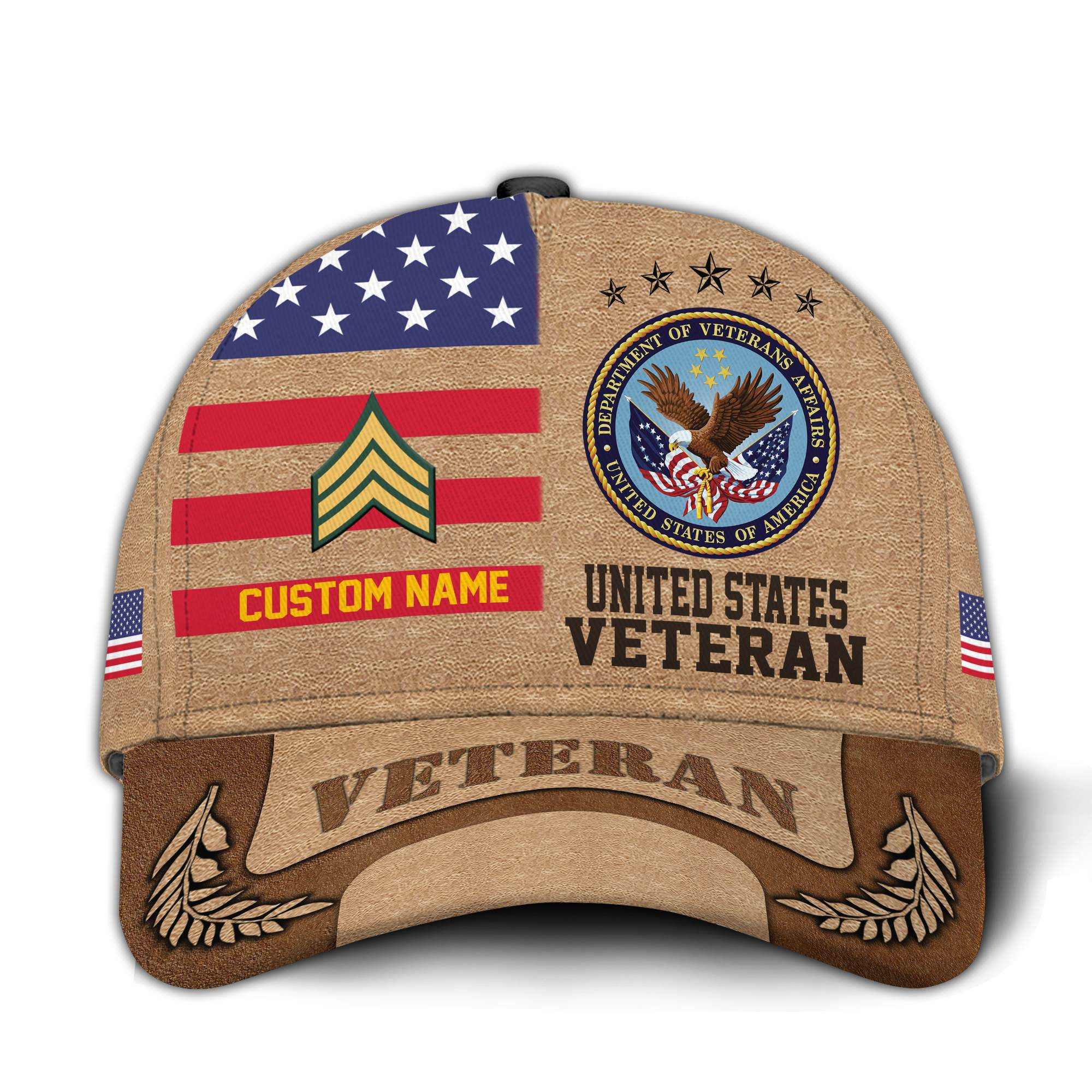 Premium Custom US Veteran Hat VPVC020817, Cap For US Veterans, Gifts For Veterans Day, Father’s Day