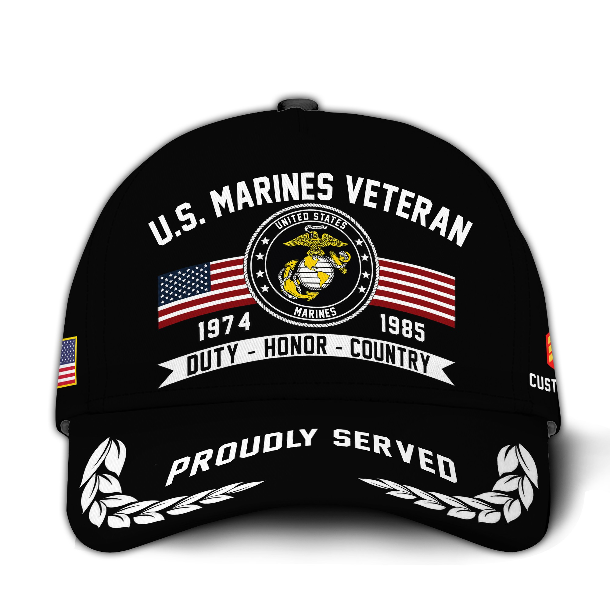 Premium Custom USMC Veteran Hat VPVC020833, Cap For Marine Veterans, Gifts For Veterans Day, Father’s Day