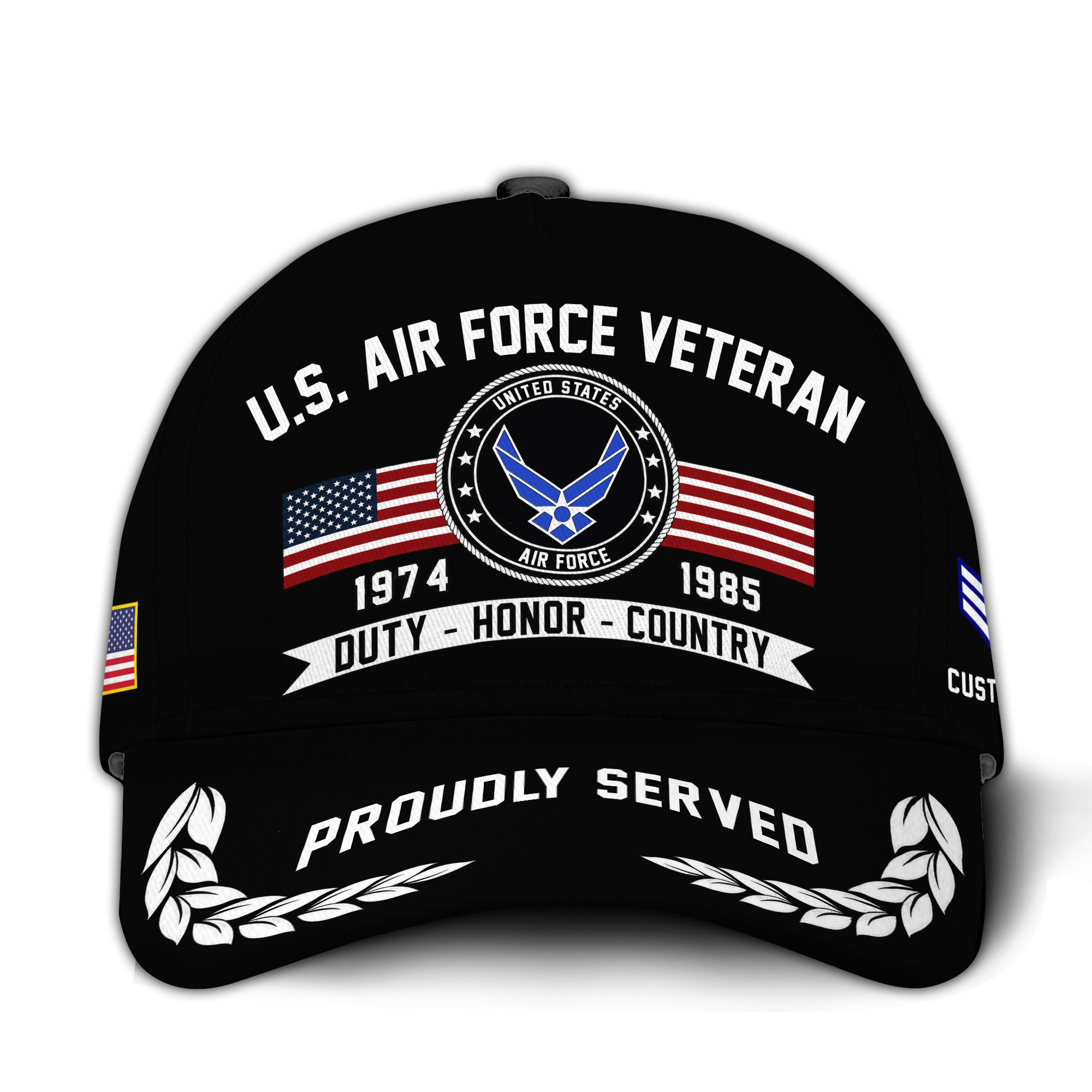 Premium Custom USAF Veteran Hat VPVC020834, Cap For Air Force Veterans, Gifts For Veterans Day, Father’s Day